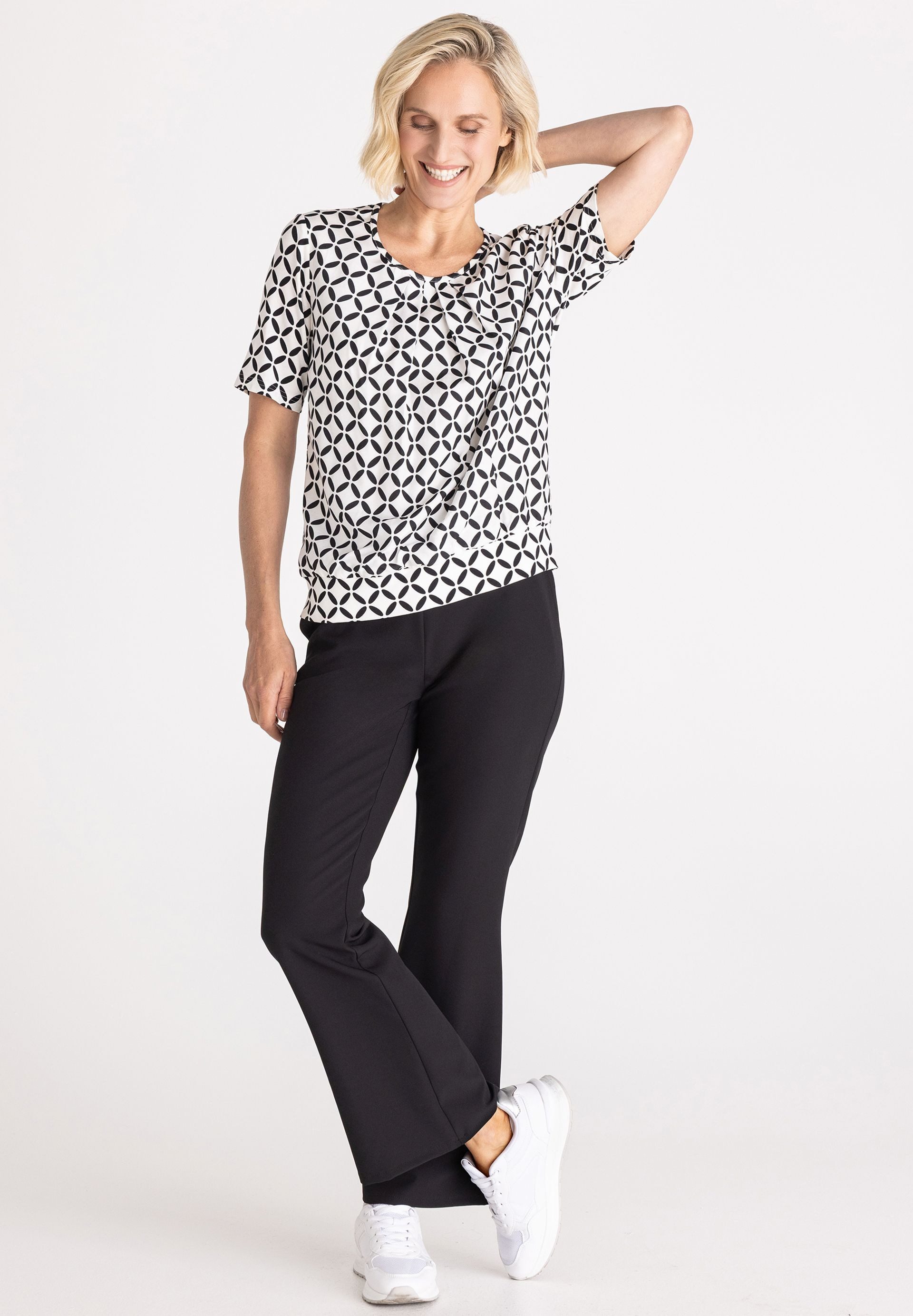 FRANK WALDER Blusenshirt mit feiner Falte