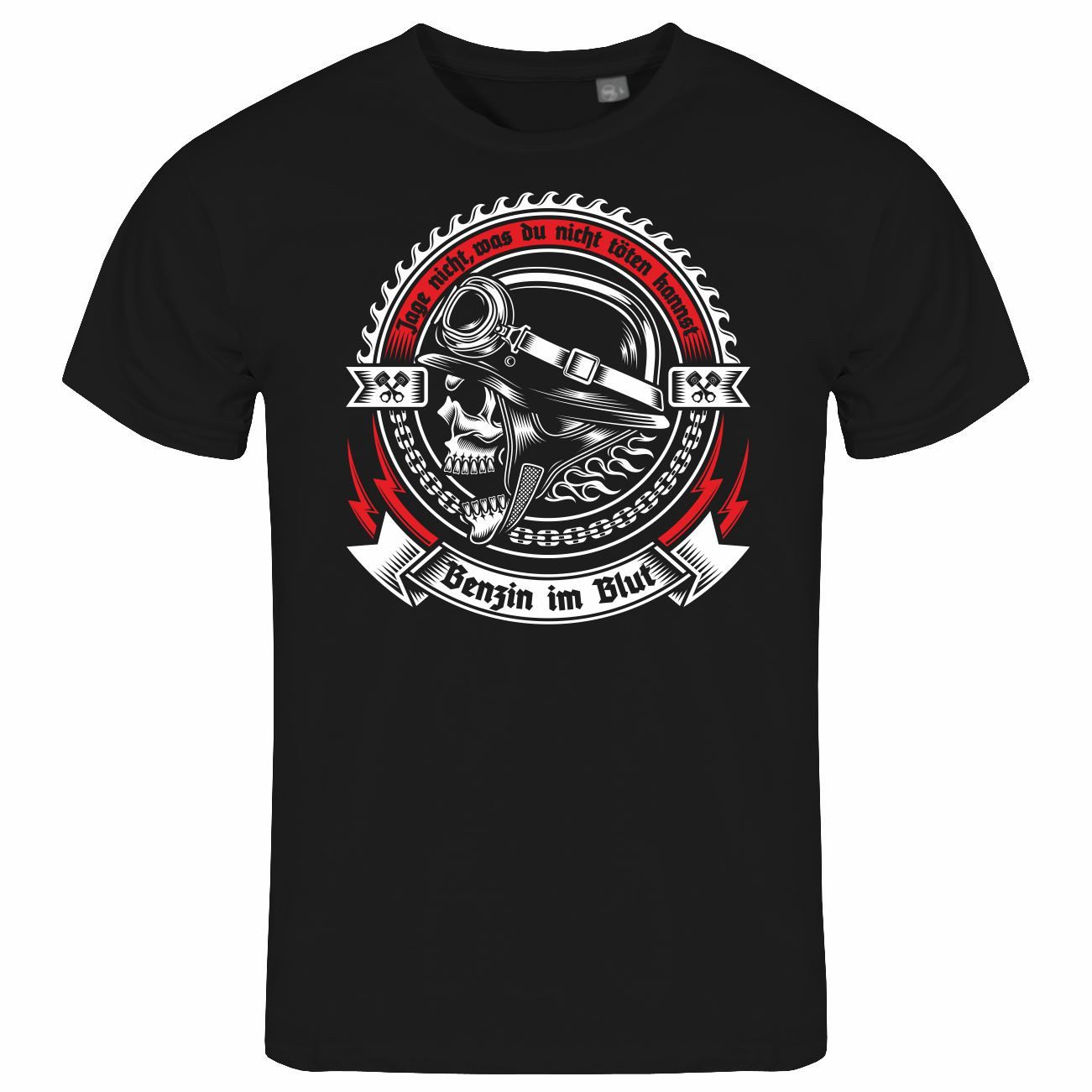deinshirt Print-Shirt Herren T-Shirt Benzin im Blut Funshirt mit Motiv