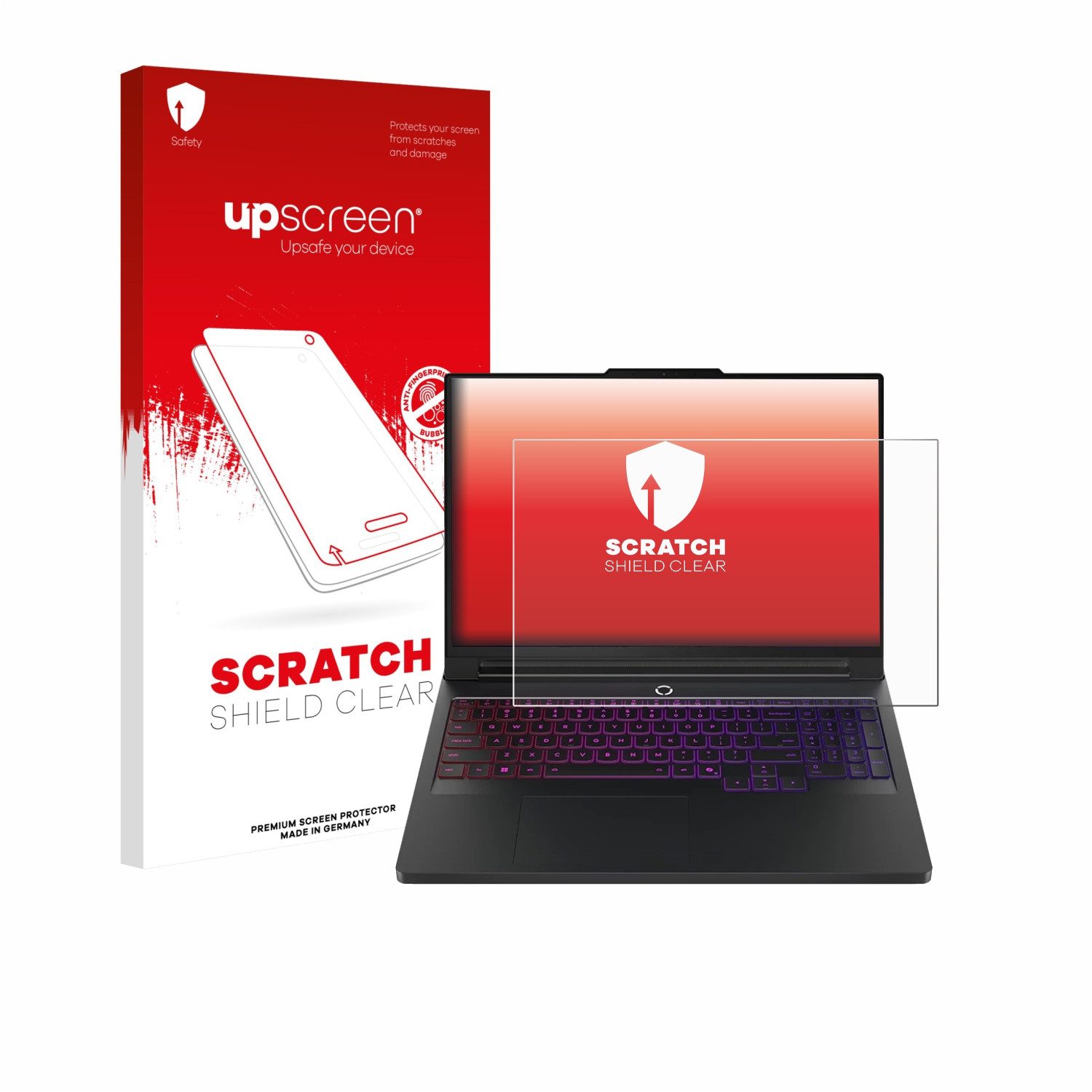 upscreen Displayschutzfolie Schutzfolie für Lenovo Legion Pro 7 Gen 10 16", Displayschutz Schutz Folie Klar Transparent