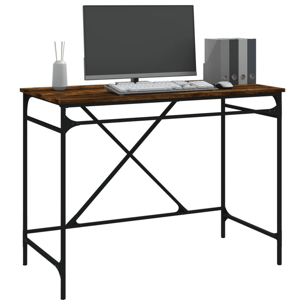 100x50x75 cm Schreibtisch Räuchereiche Räuchereiche vidaXL und Schreibtisch | Räuchereiche Holzwerkstoff Eisen