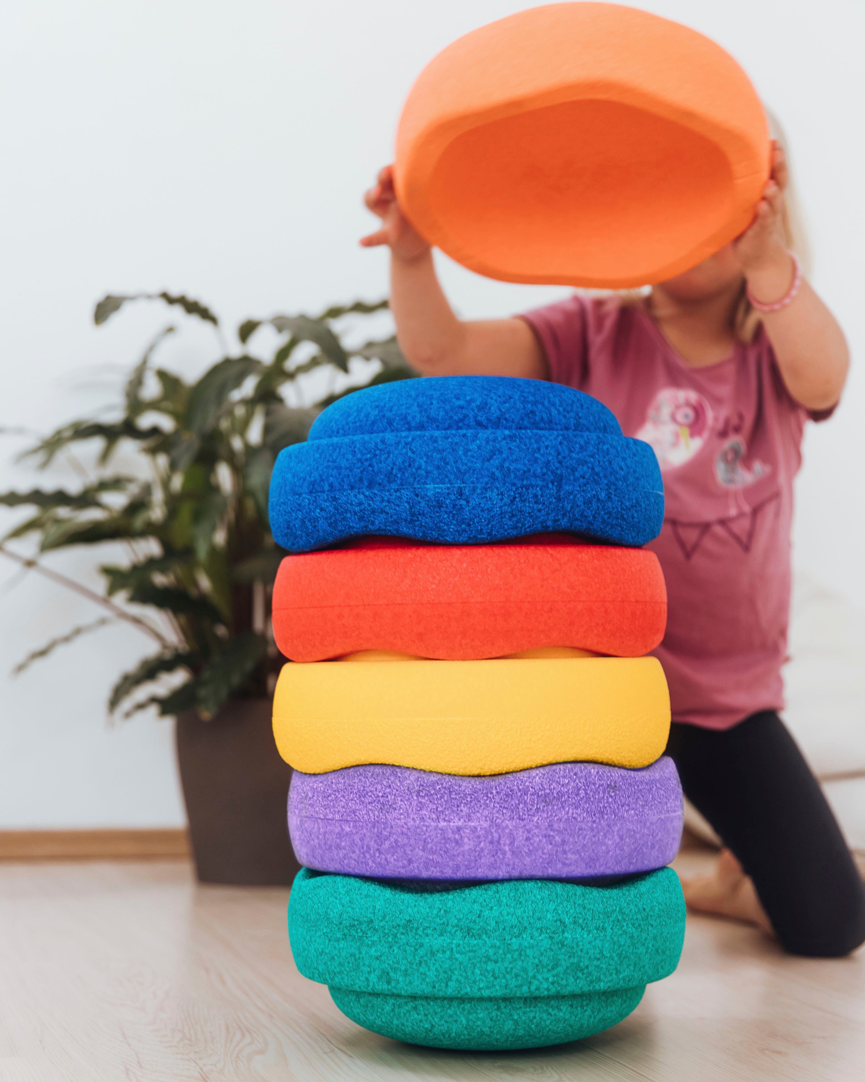 Stapelstein Balancetrainer Rainbow basic, 6 Stk.