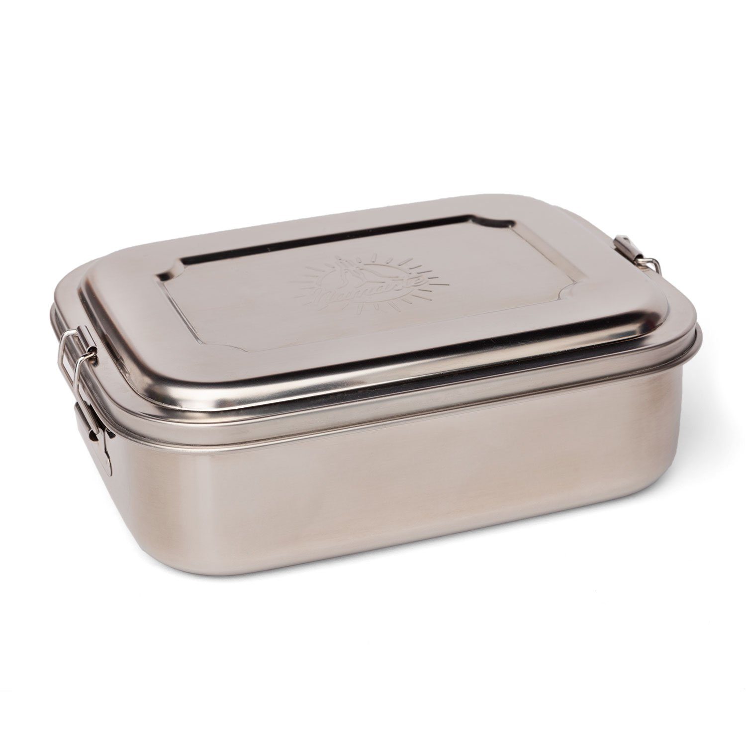 bodhi Lunchbox Lunchbox groß mit Namaste Gravur groß, ca. 19x14,5x6,7cm, Edelstahl