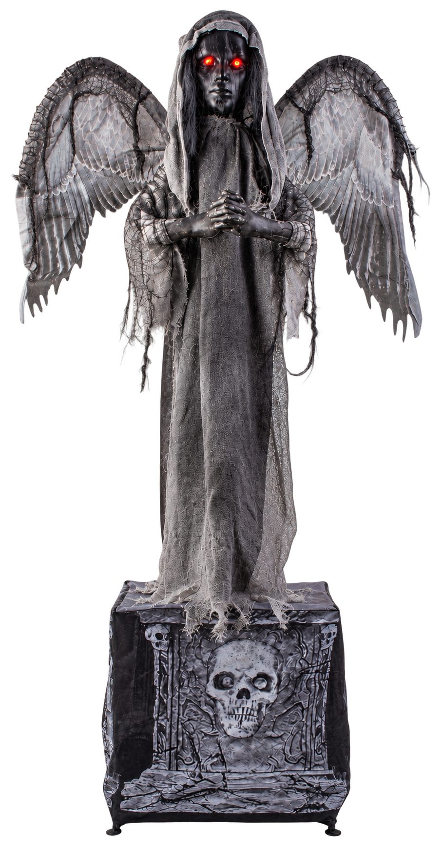 Mel-O-Design Zombie-Kostüm Lamentra Horror Engel Figur 168cm Mit Sound Bewegung Halloween Deko