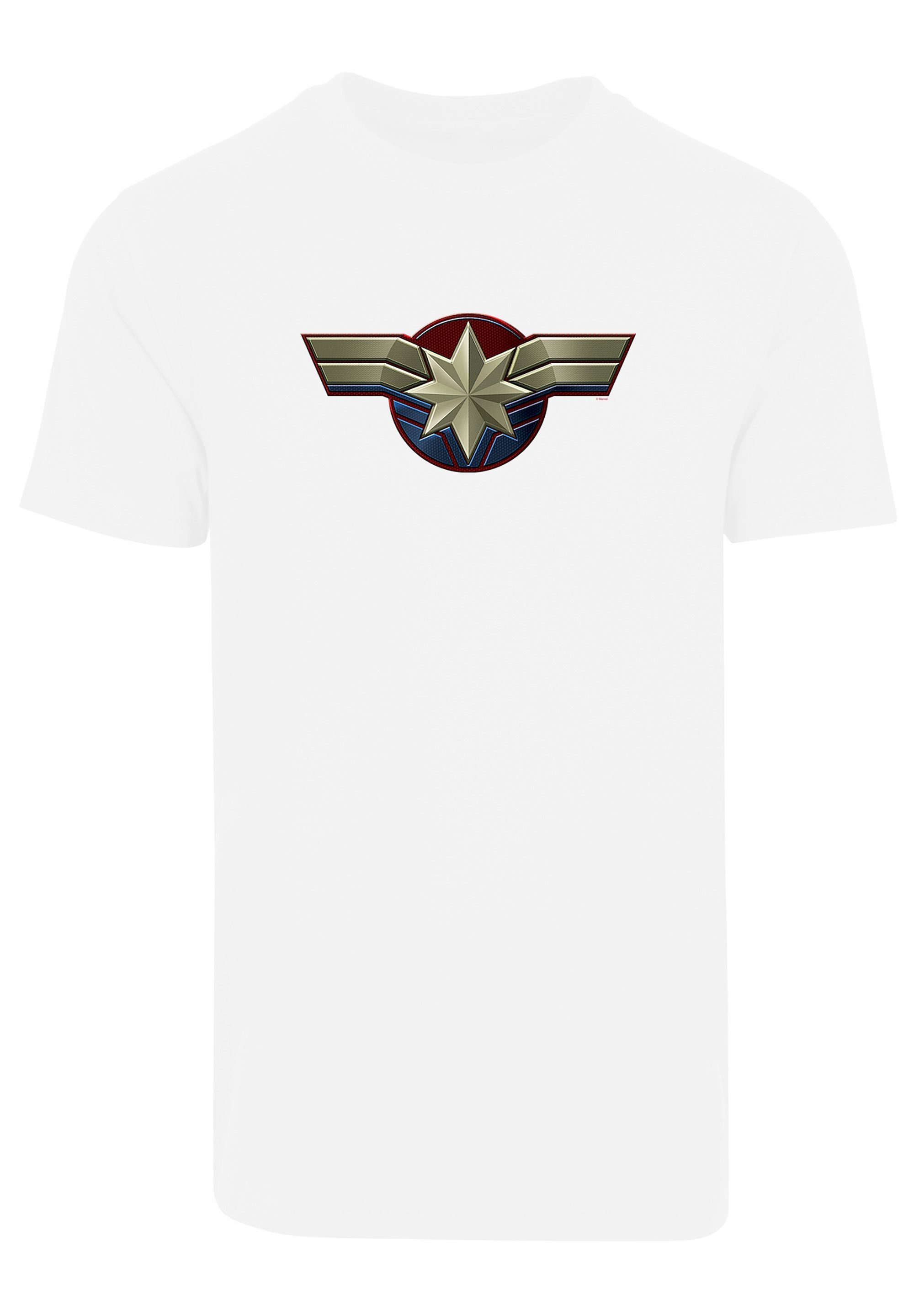 weiß T-Shirt Print Marvel F4NT4STIC Chest Emblem Captain Marvel