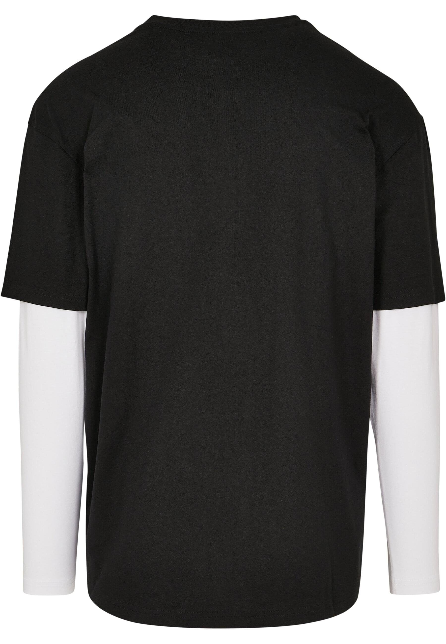 Shaped URBAN black/white Layer Double Oversized Tee CLASSICS Herren T-Shirt (1-tlg) LS