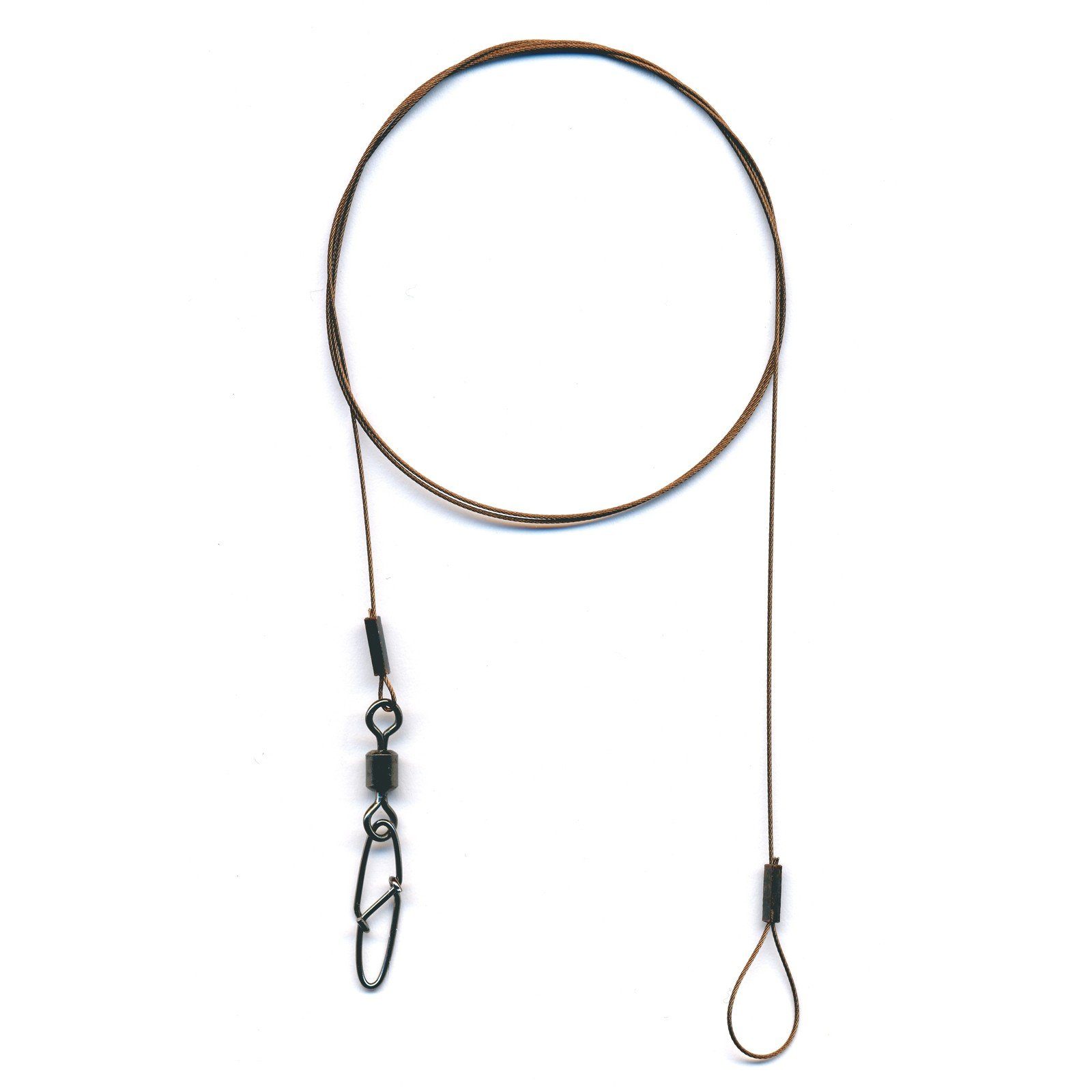 flexonit Vorfachschnur, 30 m Länge, flexonit MS Vorfach AE New Snap/Swivel 0,25mm 2Stk. 30cm Stahlvorfach