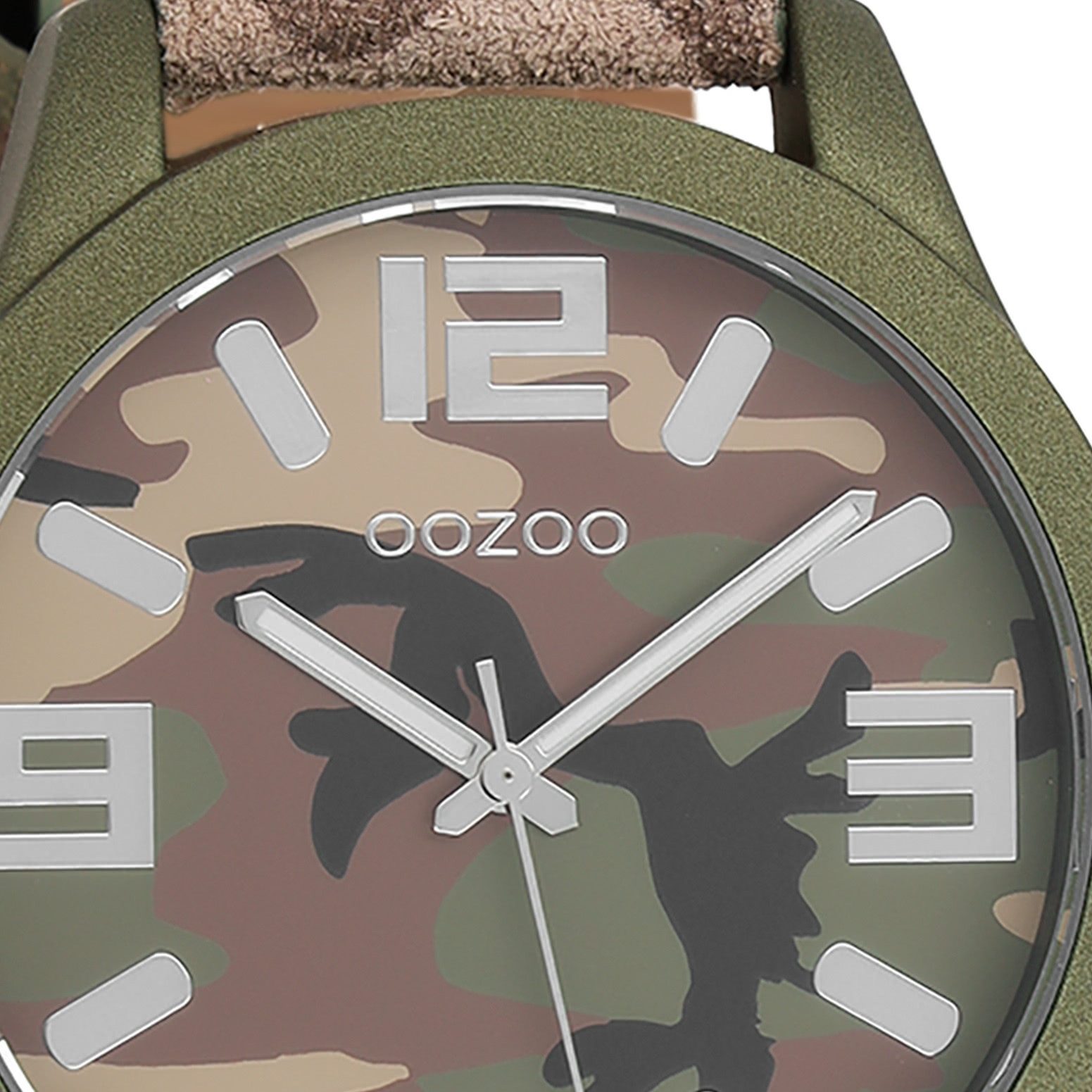 OOZOO Quarzuhr Oozoo Herren Armbanduhr Timepieces Analog, (Analoguhr), Herrenuhr rund, extra groß (ca. 46mm) Lederarmband, Fashion-Style
