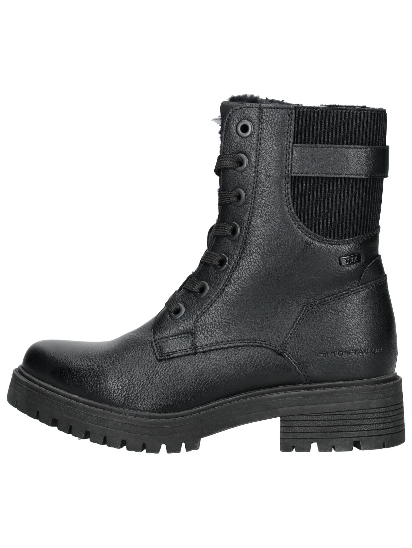 TOM TAILOR Tom Tailor Stiefelette Lederimitat/Textil Schnürstiefelette günstig online kaufen