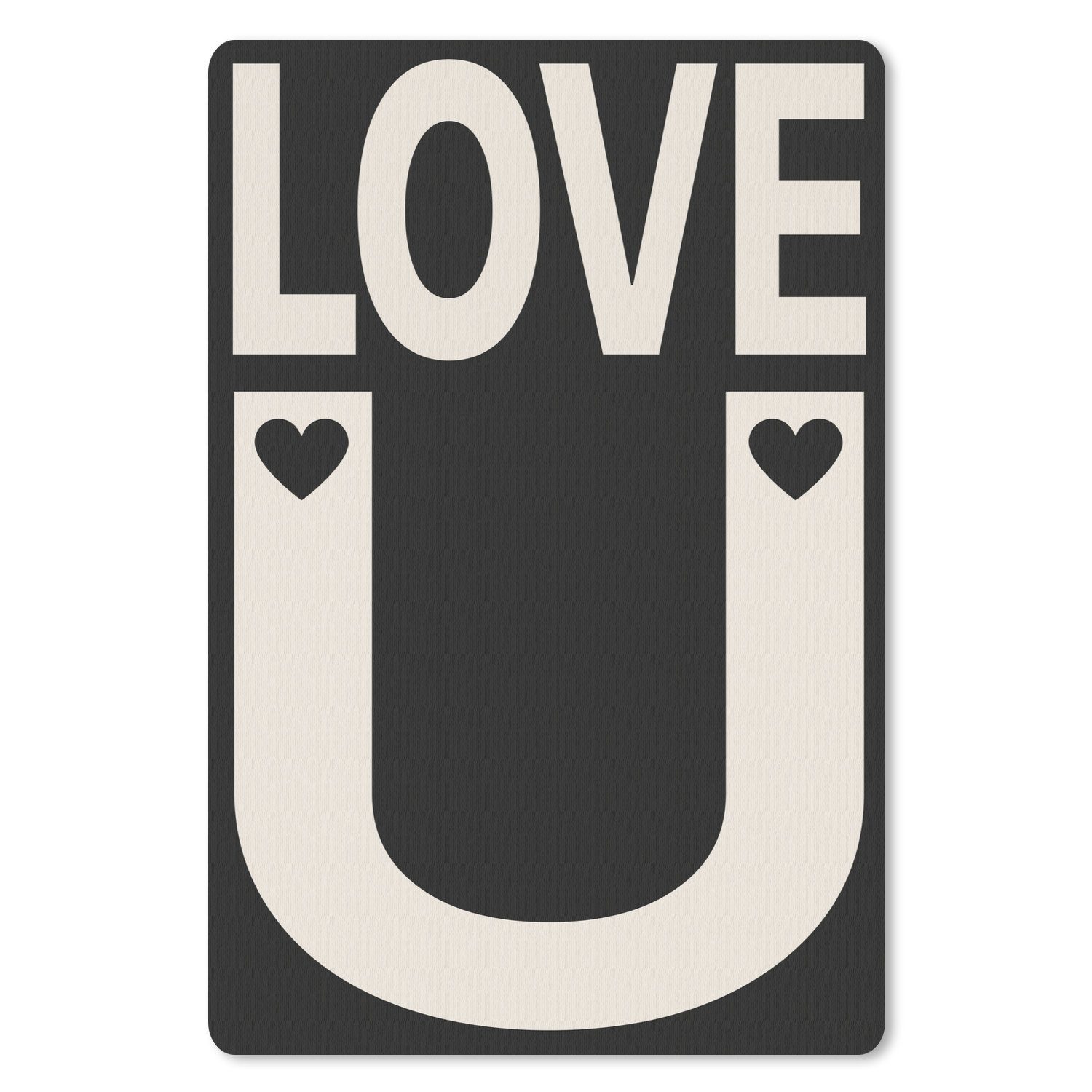 Text - Liebe dich - Schwarz