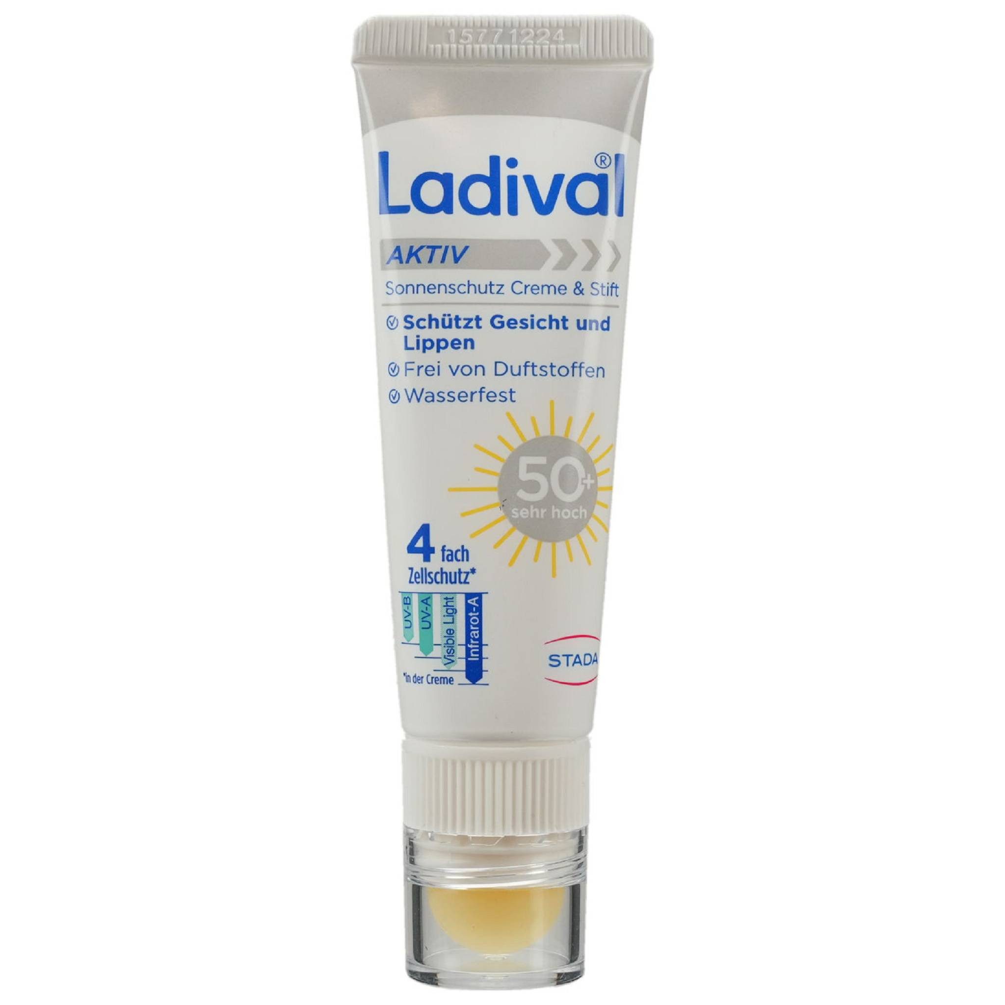 Ladival Sonnenschutzstift LADIVAL Aktiv Sonnenschutz Creme & Stift LSF 50+, 30ml