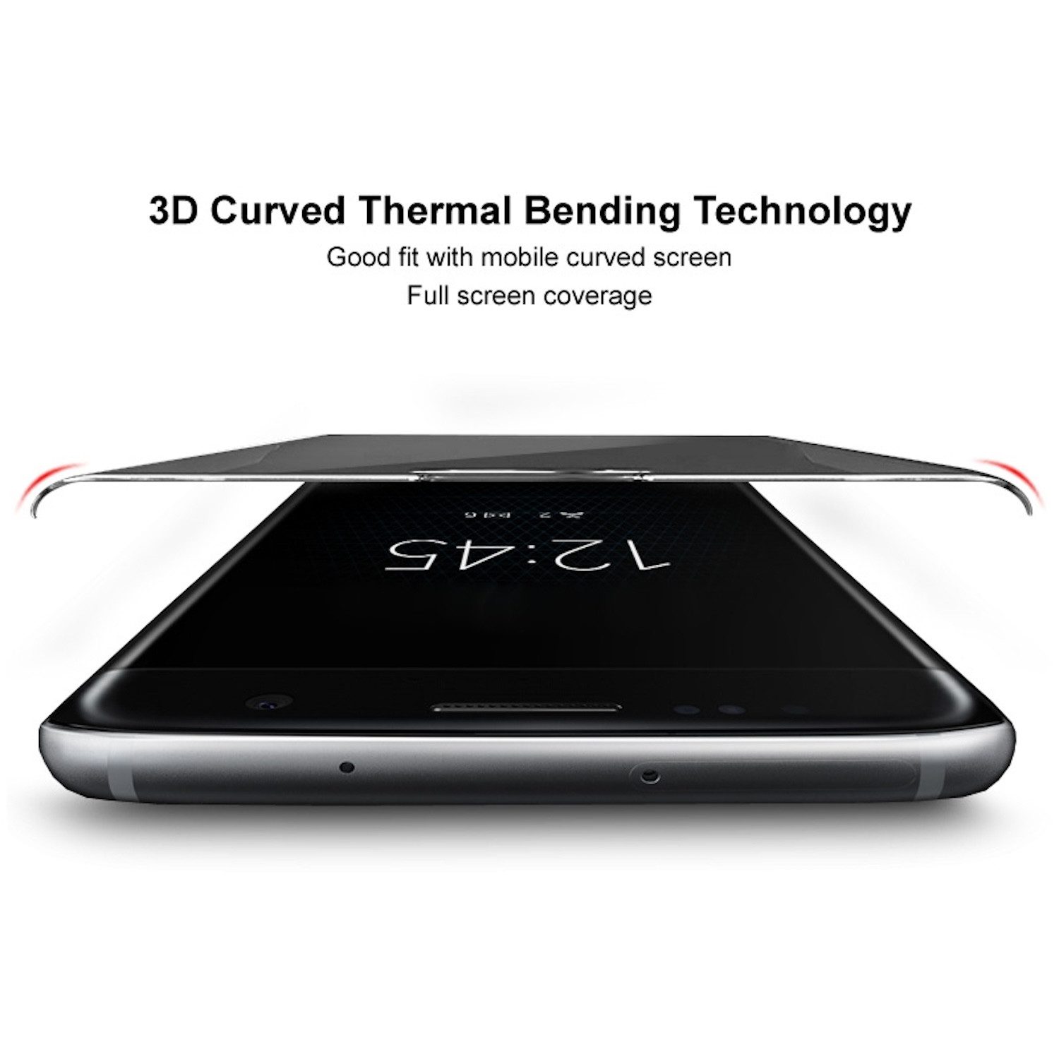 Wigento Handyhülle Für Oppo Reno 13 Pro 5G 4D Privacy Full Curved Hart Glas Folie Schutz, Display Curved PRIVACY Schutz Glas