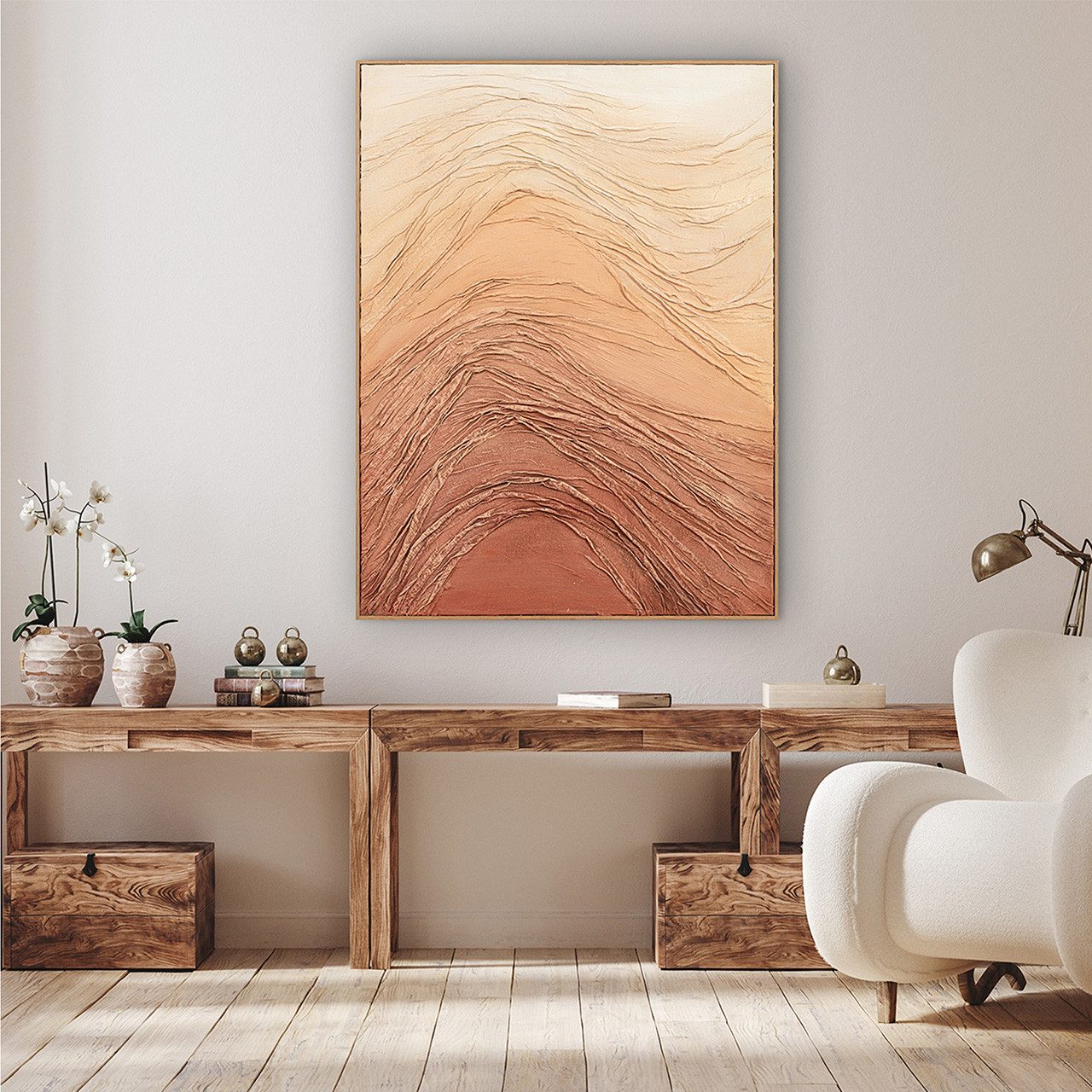 ArtUniverse Gemälde Dunes 90 x 120 cm, Abstrakt