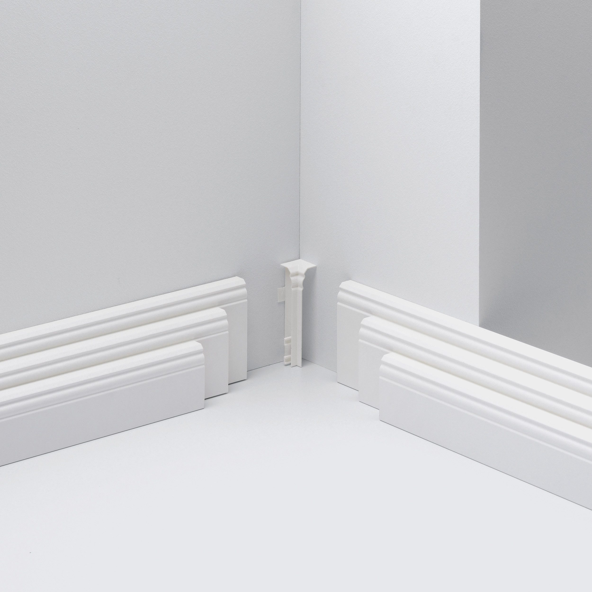 PARADOR Sockelleisten-Innenecke variabel Typ 2 für Sockelleisten HL 1, HL 2 und HL 3, L: 15 cm, H: 3.5 cm, Für eine optimale und saubere Innenecke, 1-St., Kein Gehrungsschnitt erforderlich, Auf den universellen Einsatz HL 1, HL 2 und HL 3 abgestimmt