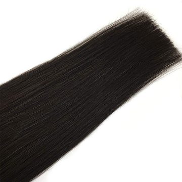 Wennalife Echthaar-Extension Echthaarverlängerungen, Klebeband im Haar, 20 Stück nahtlos glatt