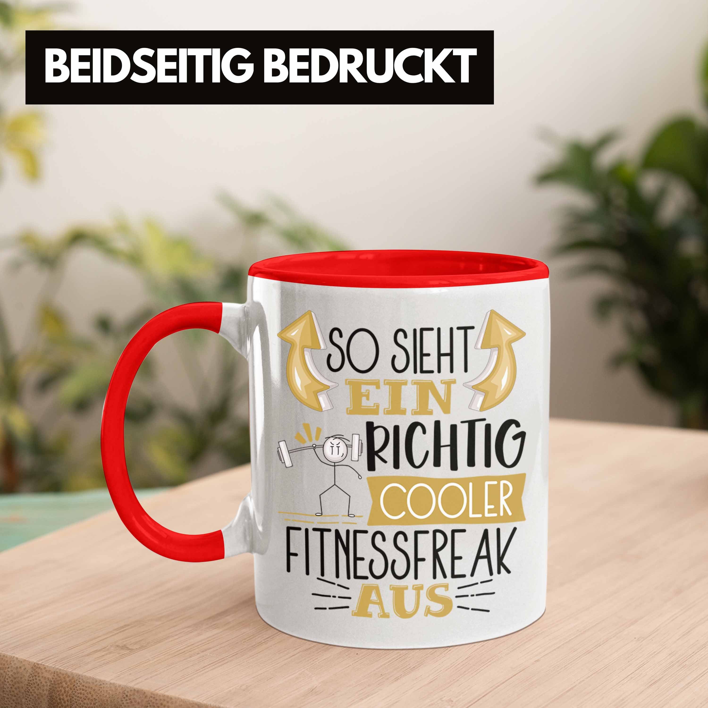 Sieht Aus Tasse Richtig Cooler Trendation Tasse Geschenk Fitnessfreak Ein Lustiger So Rot