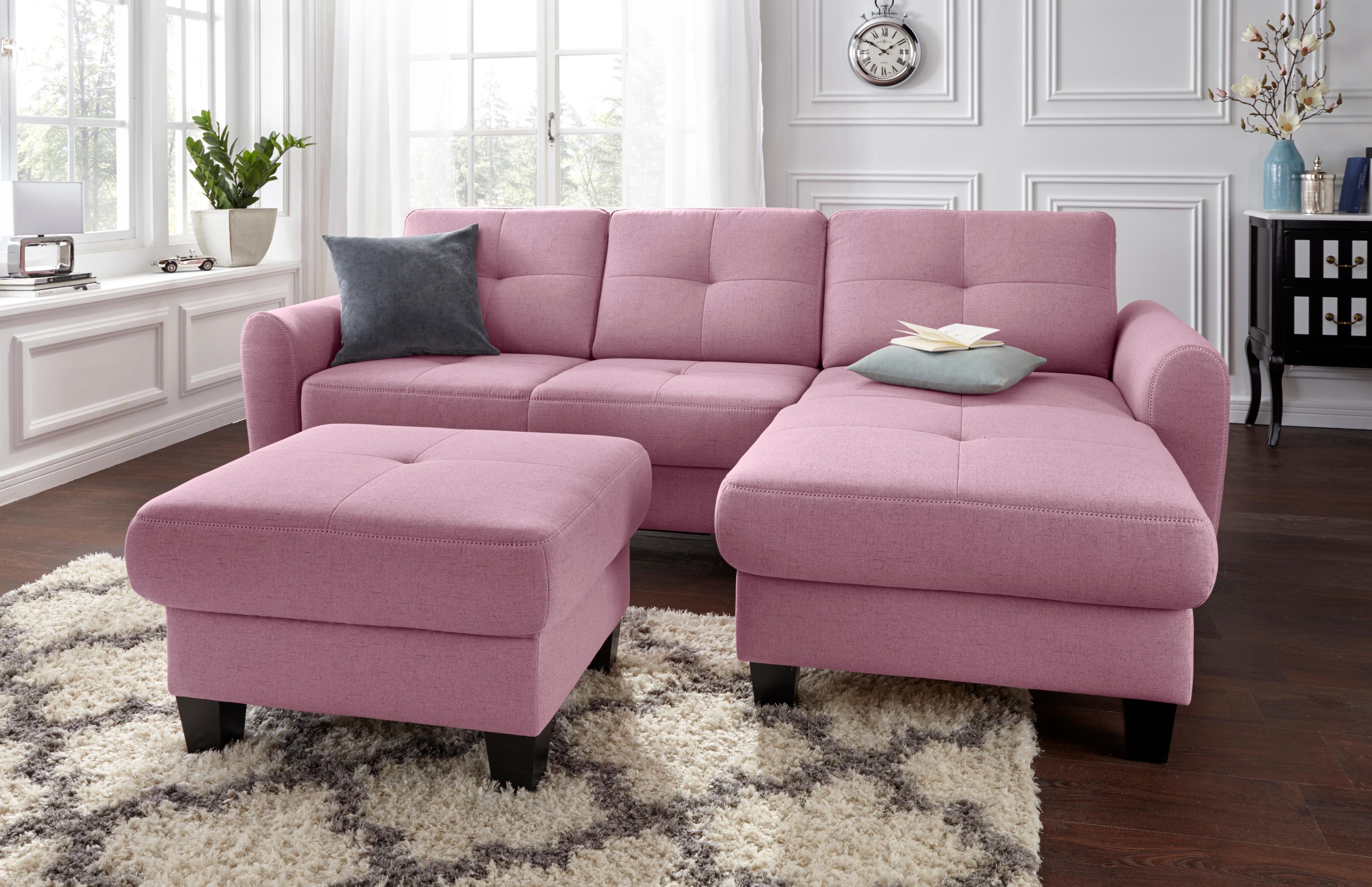 sit&more Ecksofa Varese L-Form, mit Federkern, günstig online kaufen