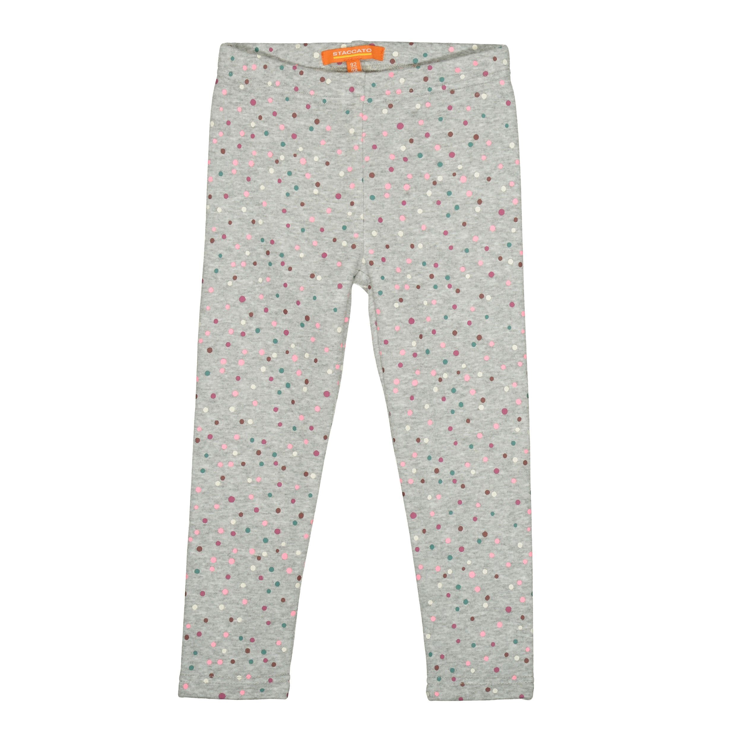 STACCATO Thermohose Thermoleggings Allover-Print Grey Melange - mit