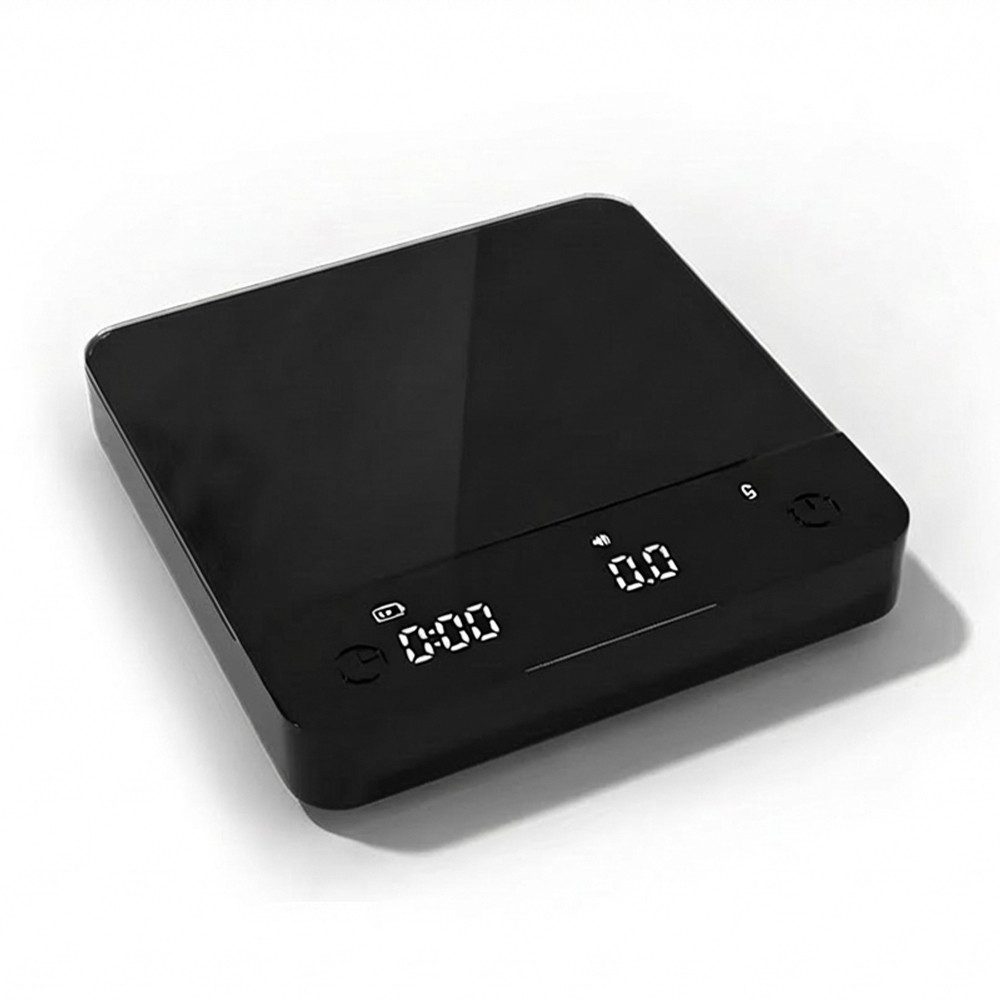 JASMART Küchenwaage Digitale Kaffeewaage mit Timer – 0,1 g Präzision für Kaffee, USB-C Akku, LED Display, Tara Funktion, Küchenwaage bis 2000 g