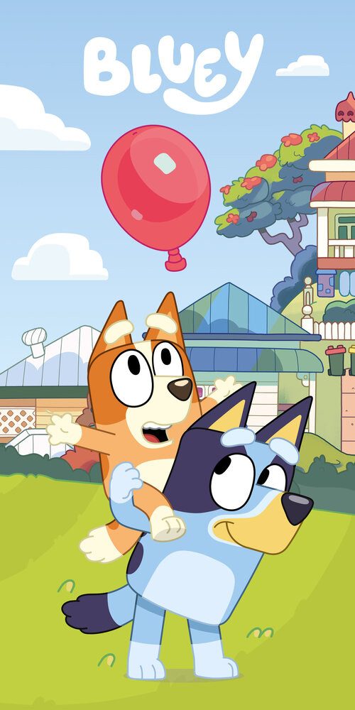 Bluey Strandtuch Bluey Badetuch Handtuch Strandtuch günstig online kaufen