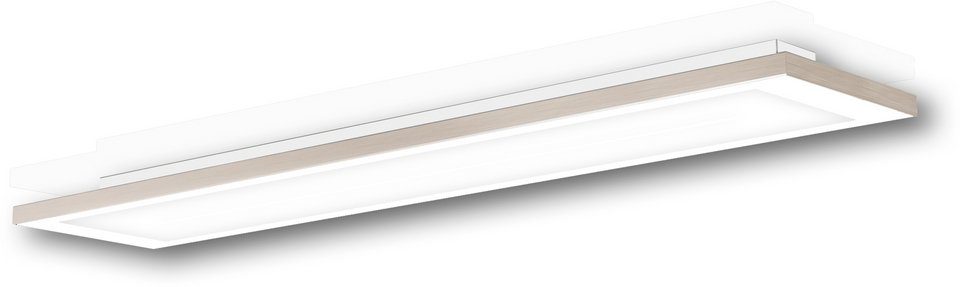EVOTEC LED Deckenleuchte ZEN, LED Deckenlampe nickelfarben/weiß integriert, fest LED