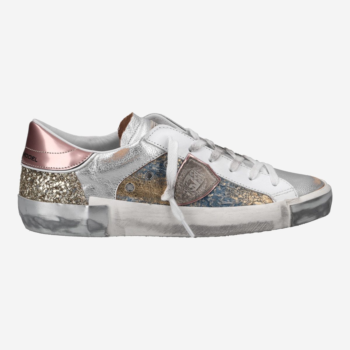 Philippe Model PRSX LOW, Sneaker in Weiß,kombiniert für Damen Sneaker