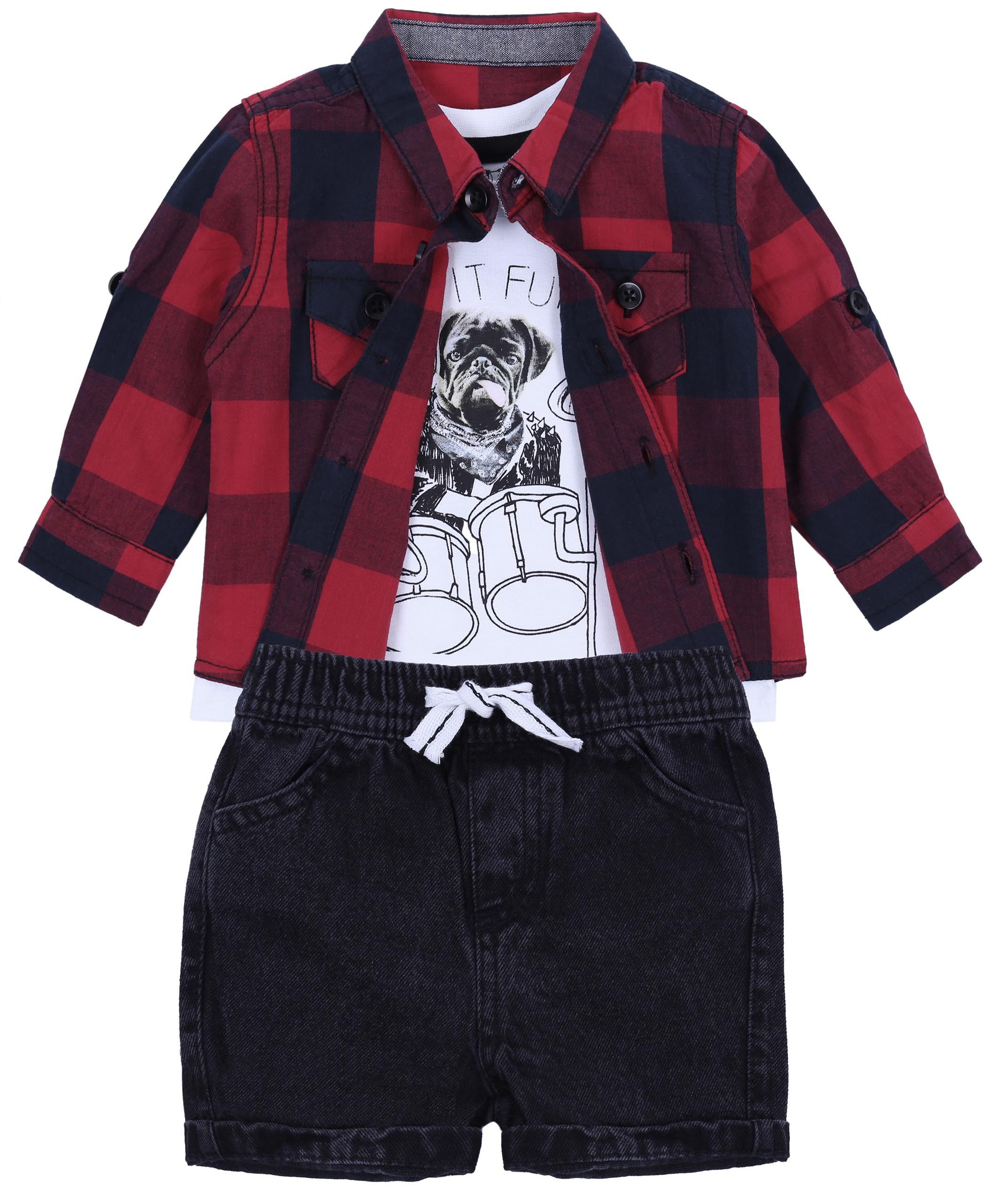 T-Shirt & Shorts Set: Hose + T- Shirt + Hemd 6-9 Monate