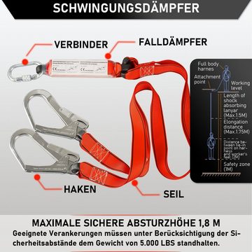 Mustbau Sicherungsgurt, Klettergurt, Absturzsicherung Set