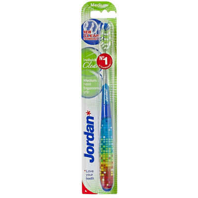 ORKLA Zahnbürste Jordan Toothbrush Individual Clean Medium 1pc - mix colors