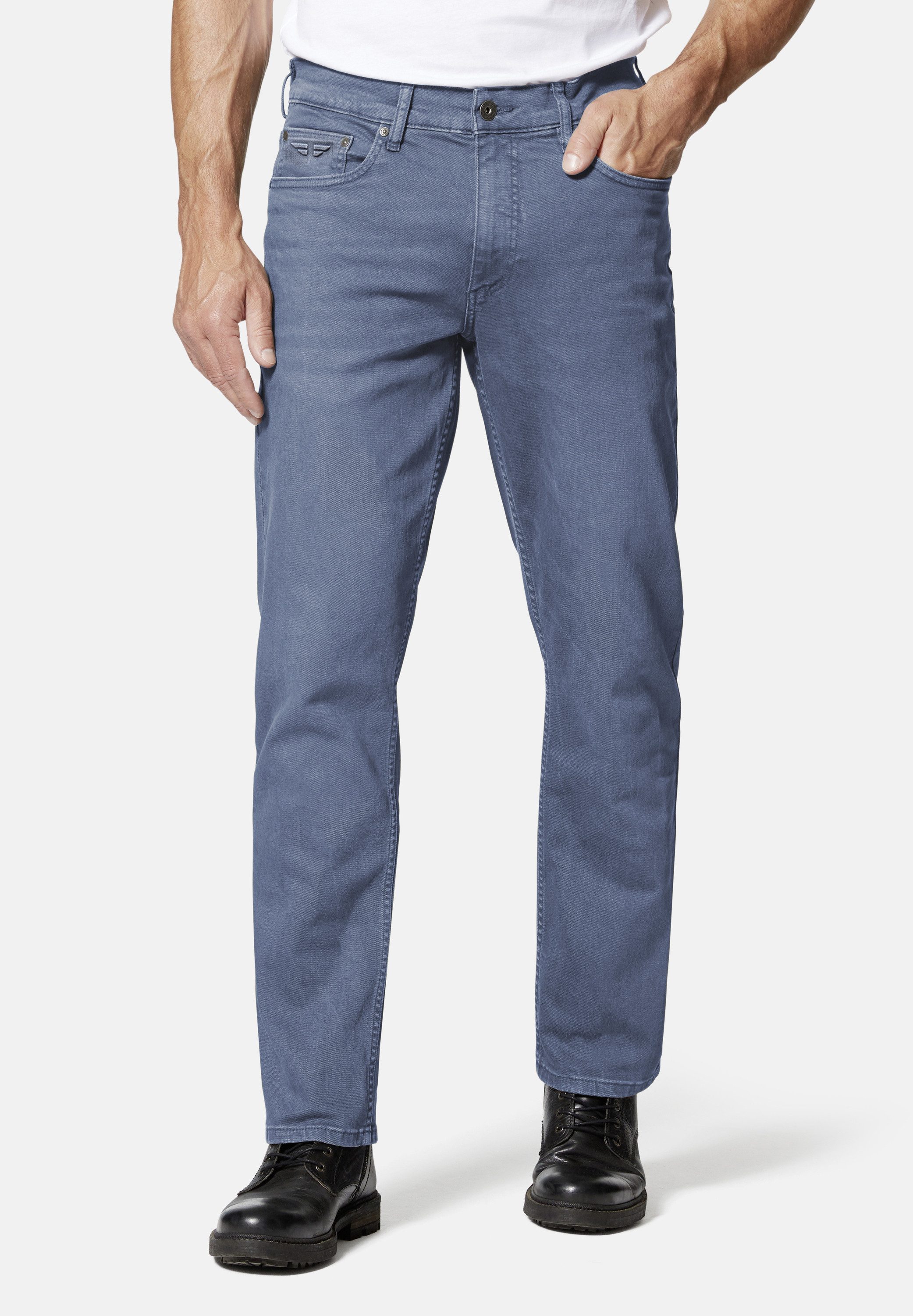 HERO by John Medoox 5-Pocket-Jeans Denver Denim Season Regular Straight Stretch Jeans Straight Fit Casual Clean Wash Denim Jeans für Herren
