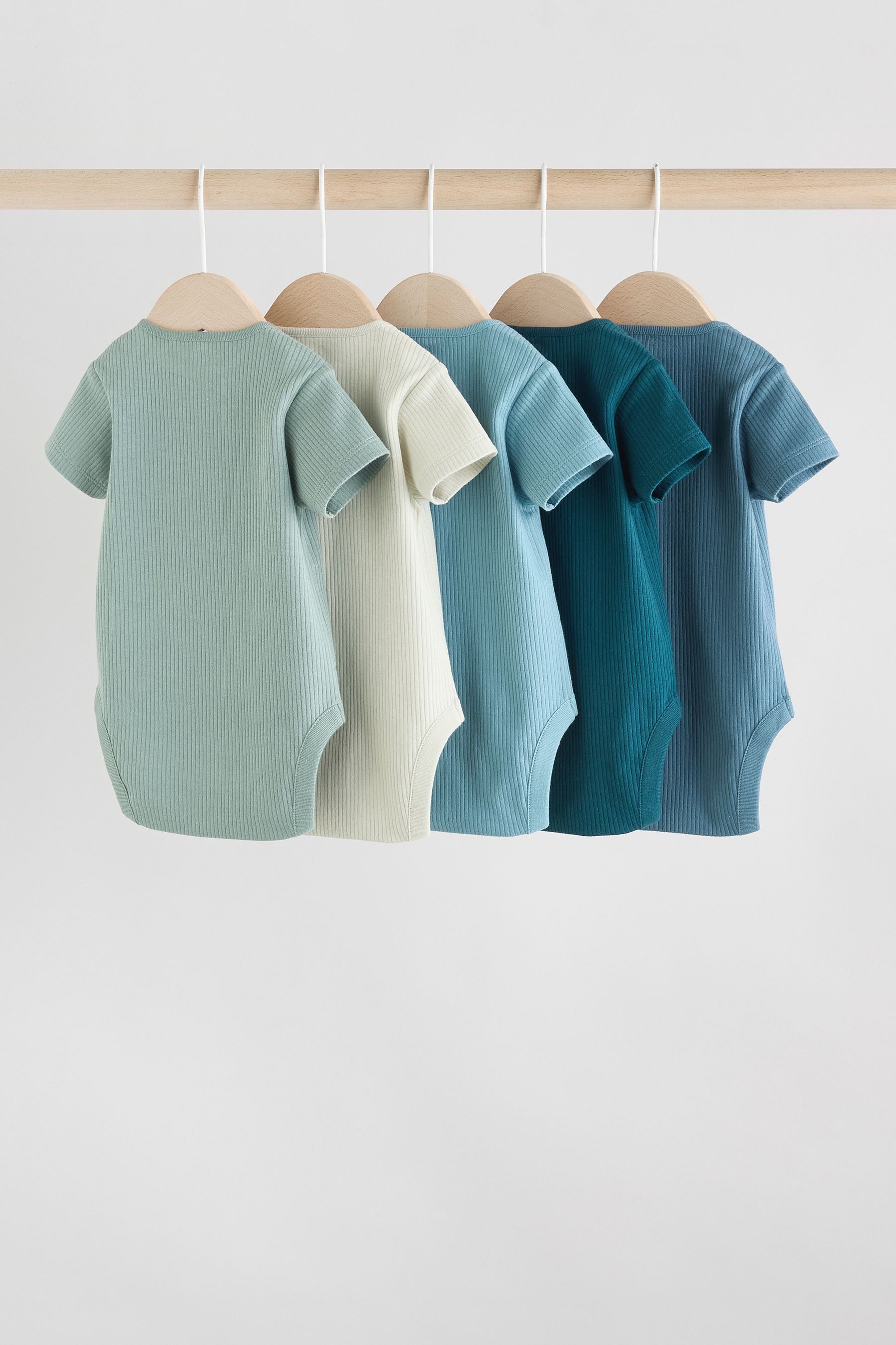 Next Kurzarmbody Kurzärmelige Strampler, 5er-Pack (5-tlg)