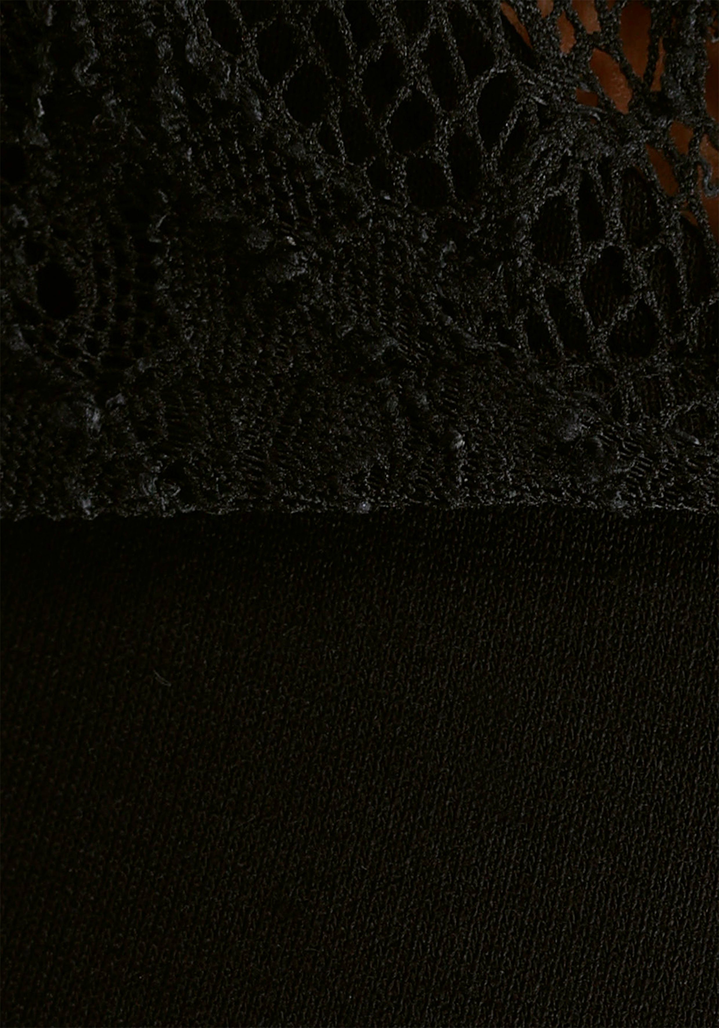 Melrose Langarmshirt Langarm, unifarben, mit Zierschnalle