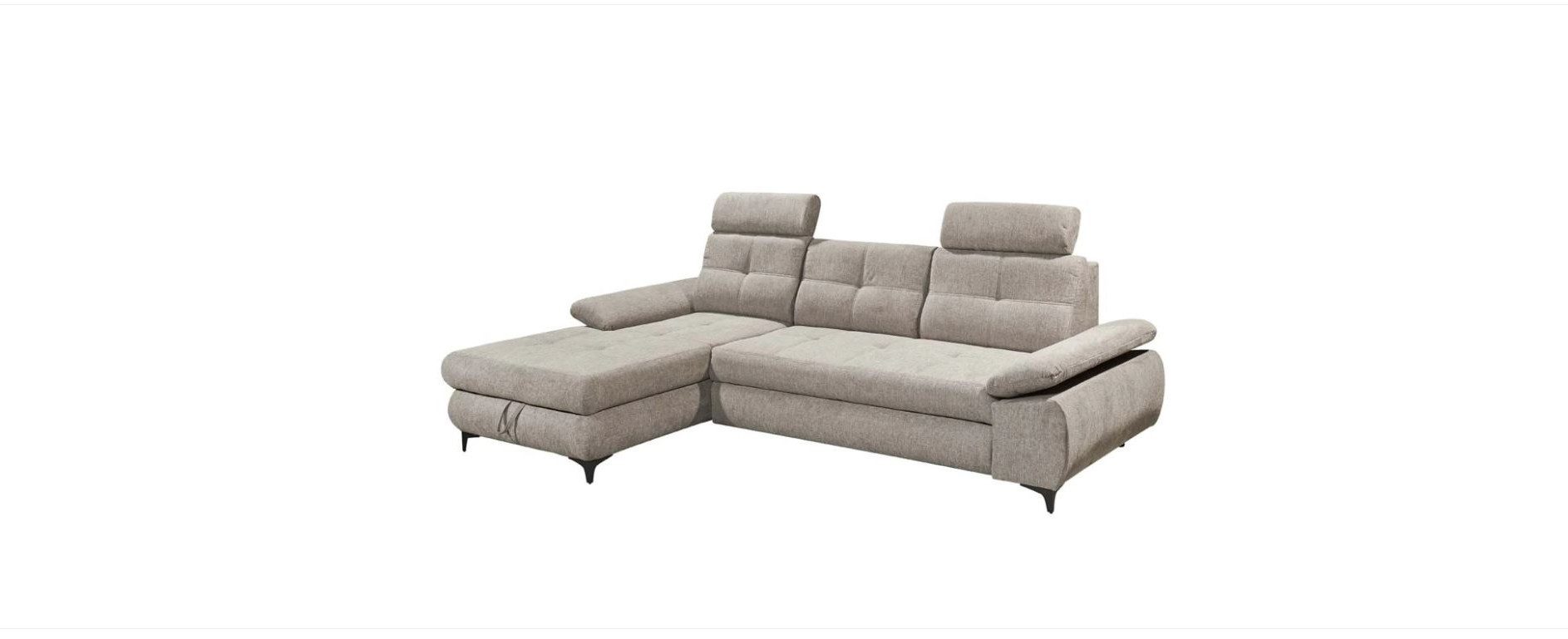 ED EXCITING DESIGN Ecksofa Altona, mit Schlaffunktion & Bettkasten