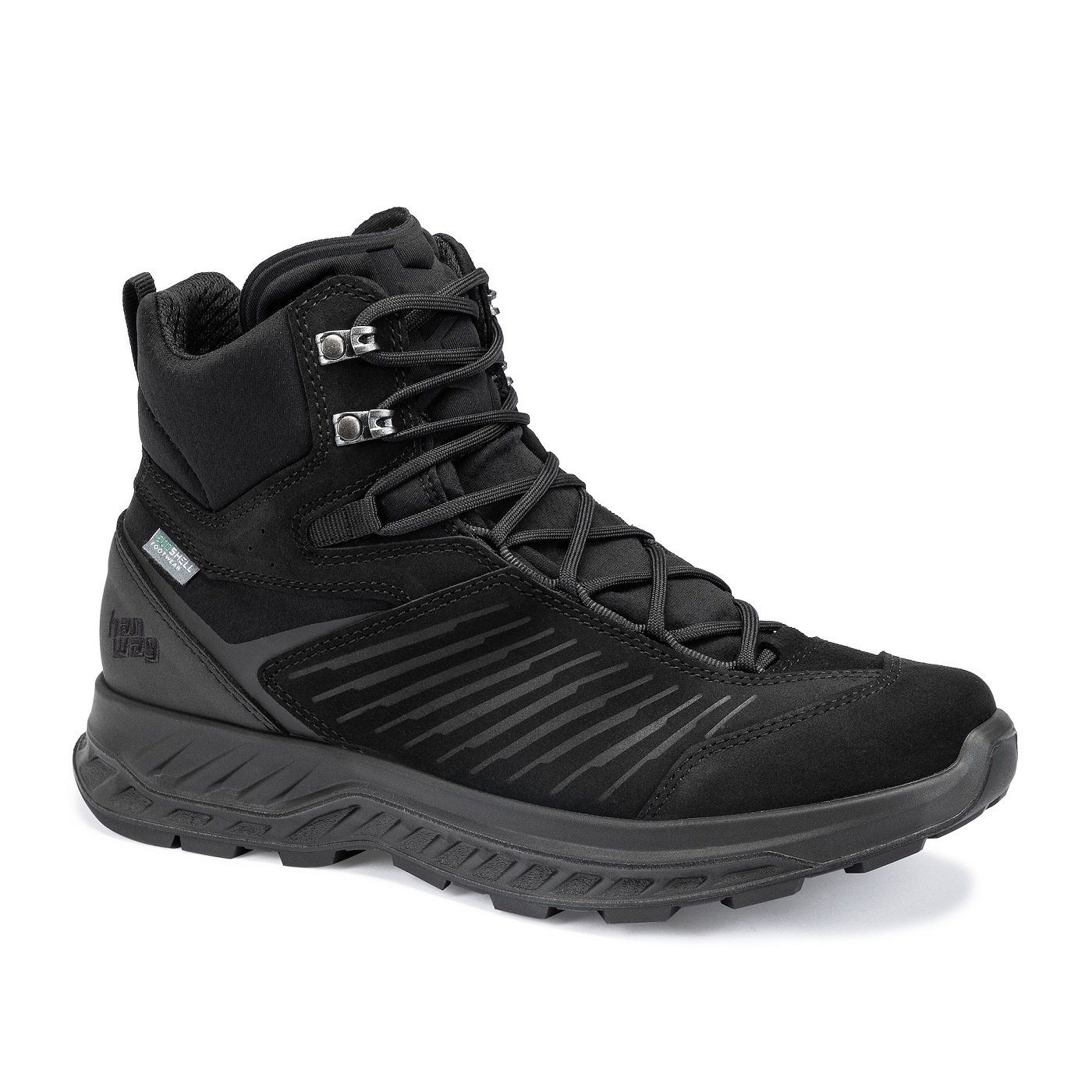 Hanwag Blueridge ES (Veloursleder, wasserdicht) schwarz/schwarz günstig online kaufen
