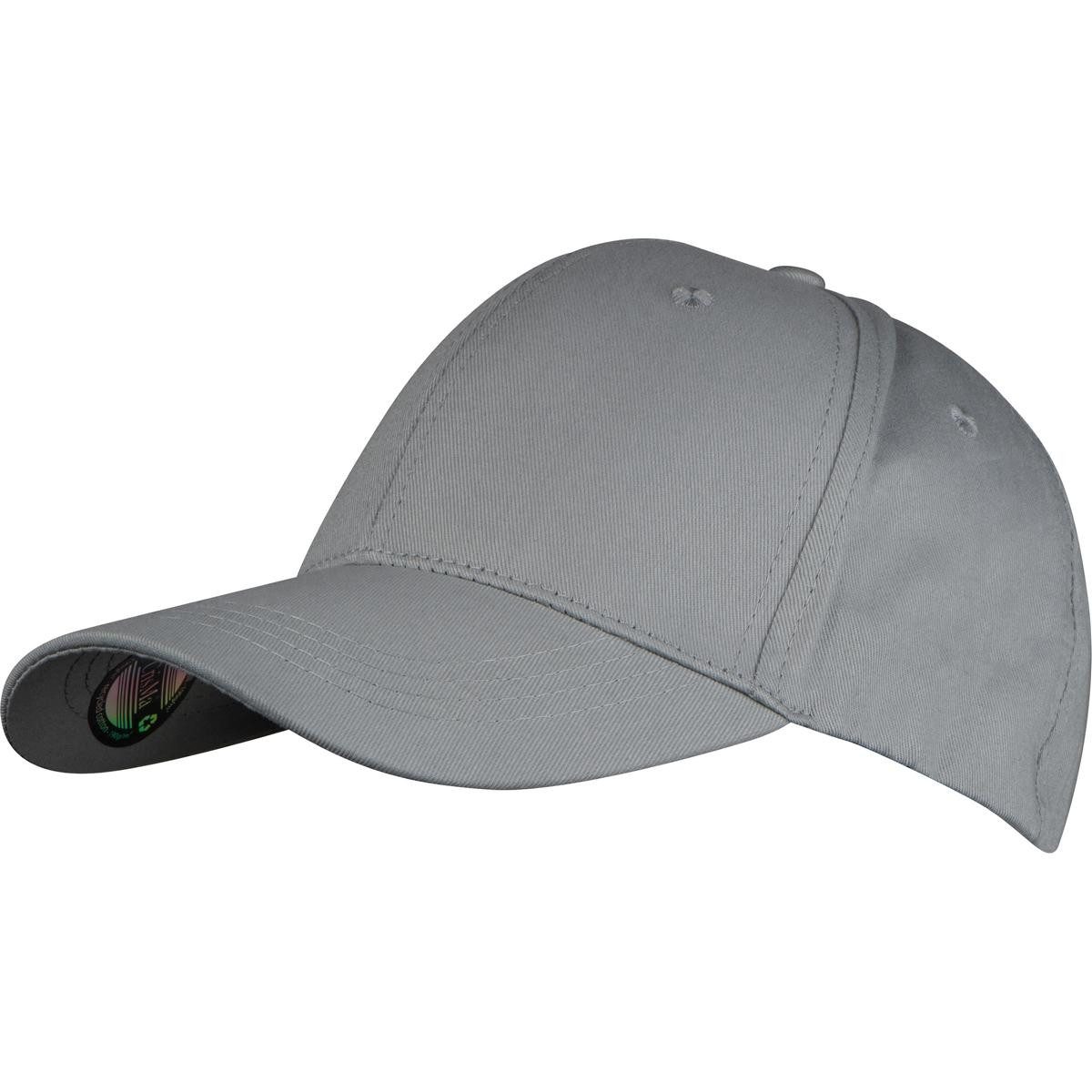 Baseball Cap CrisMa 6 Panel Baseballcap aus recycelter Baumwolle / Farbe: grau