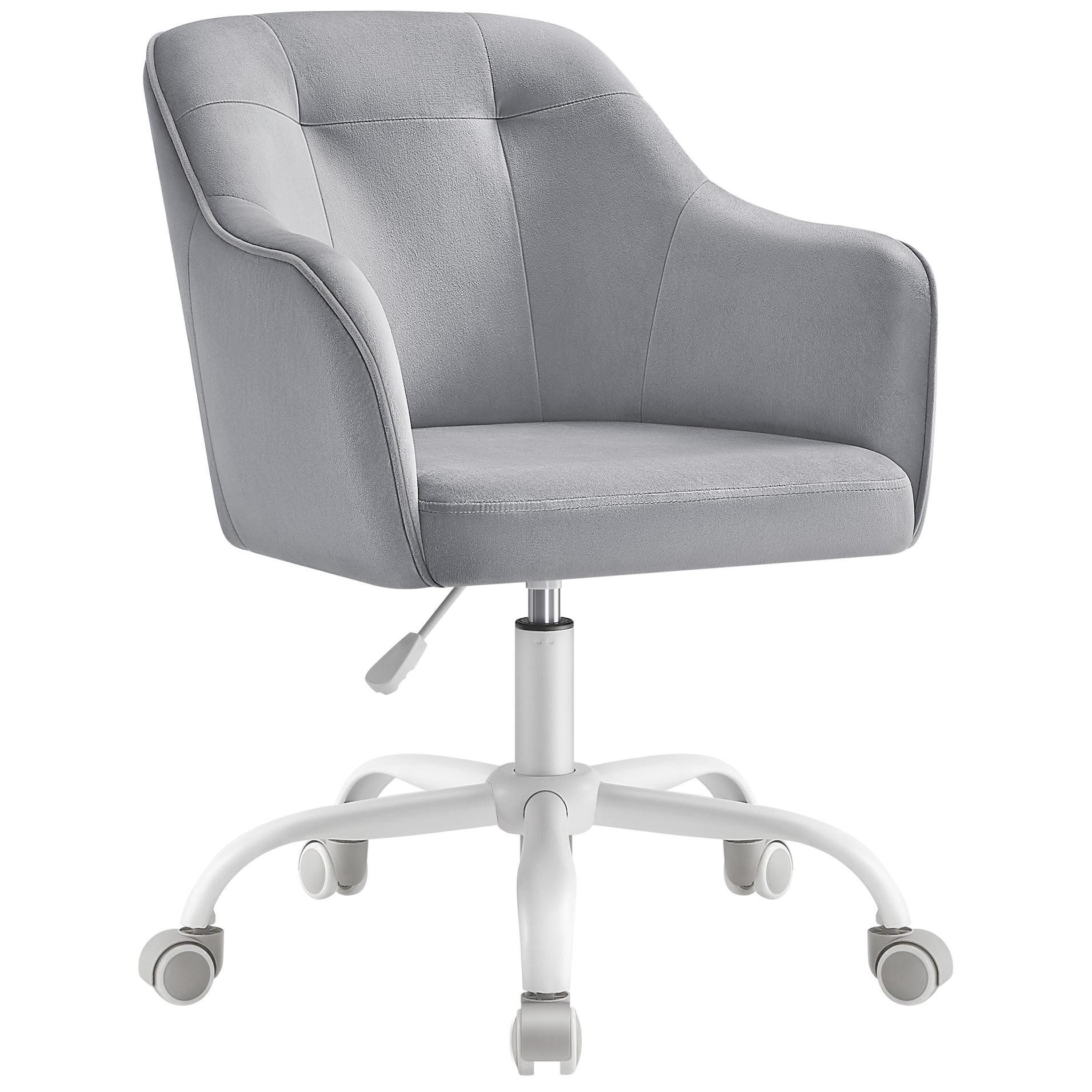 SONGMICS Bürostuhl (1 St), höhenverstellbar, atmungsaktiv, Samt günstig online kaufen