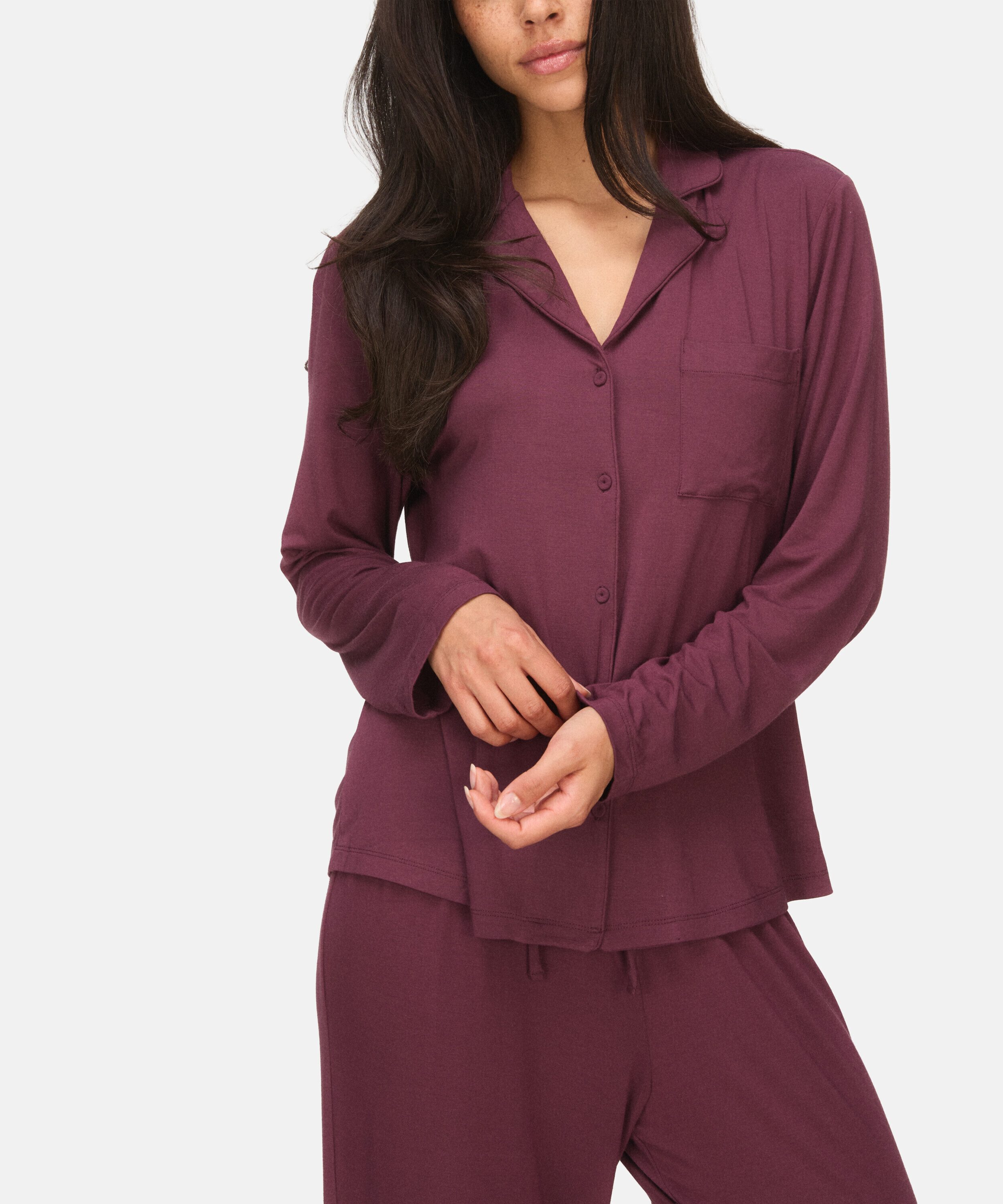 Hunkemöller Pyjama Essential Jersey Long-Sleeved Jacket – Bild 2 von 5