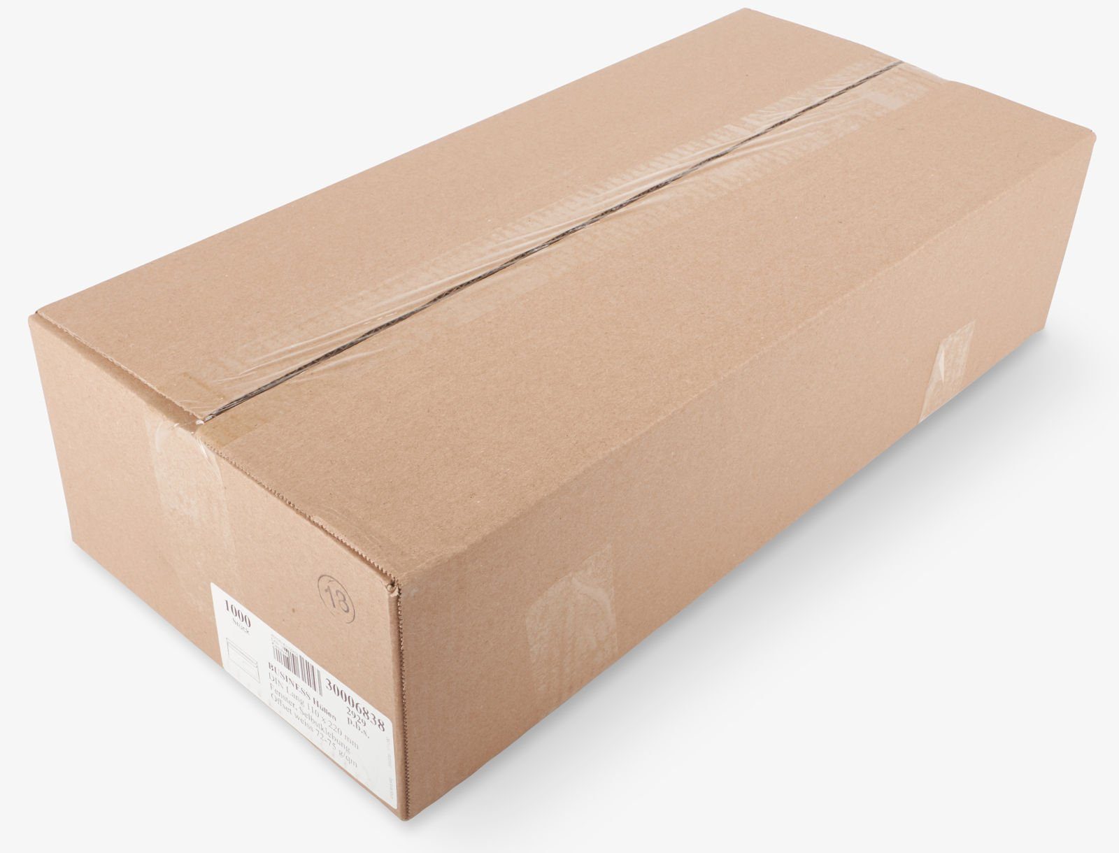 KK Verpackungen Briefumschlag, Umschlag Kuverts DIN lang 110 x 220 mm Selbstklebung mit Fenster Weiß