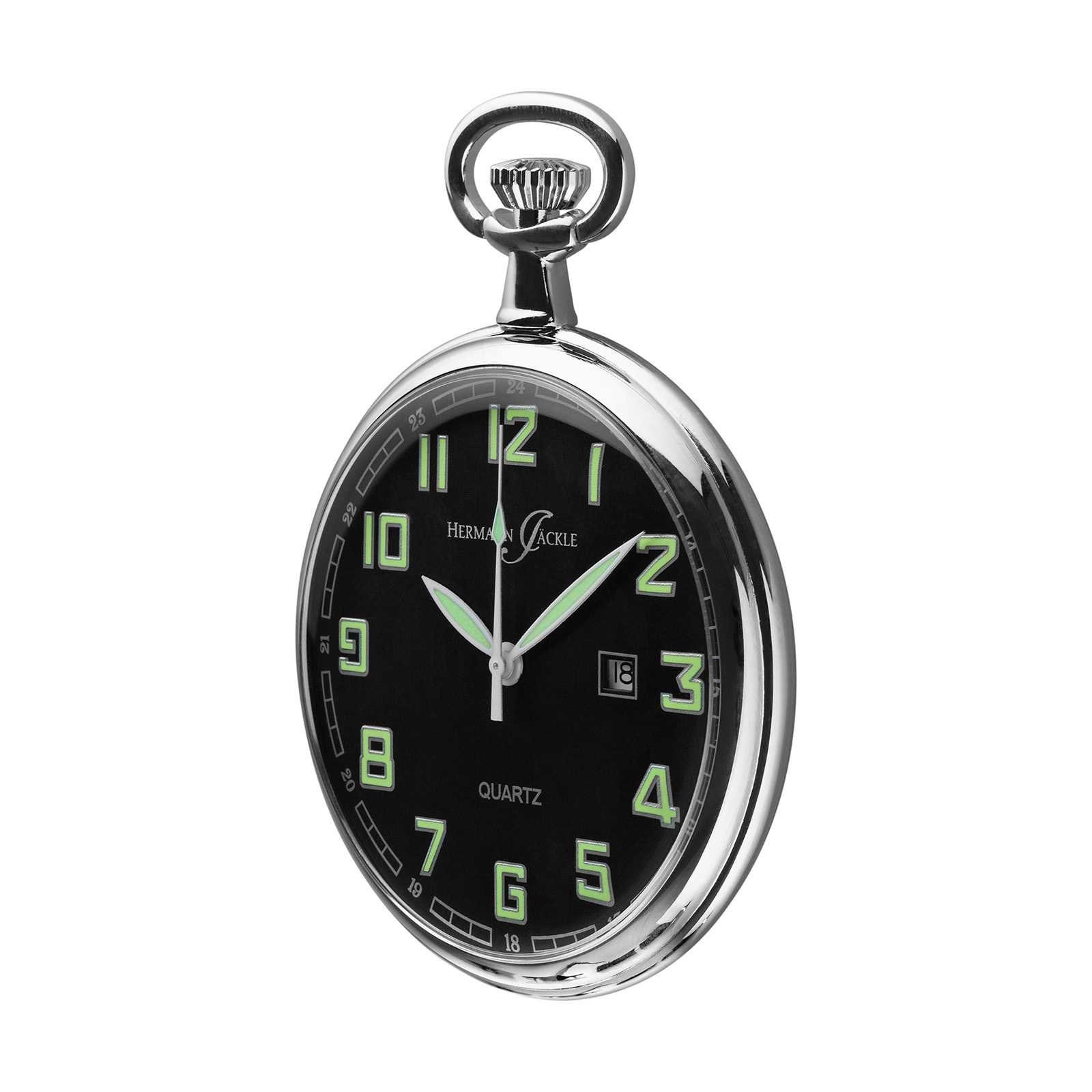 Hermann Jäckle Taschenuhr "Konstanz" Quarzwerk, 47 mm, Mineralglas, mit Ket günstig online kaufen