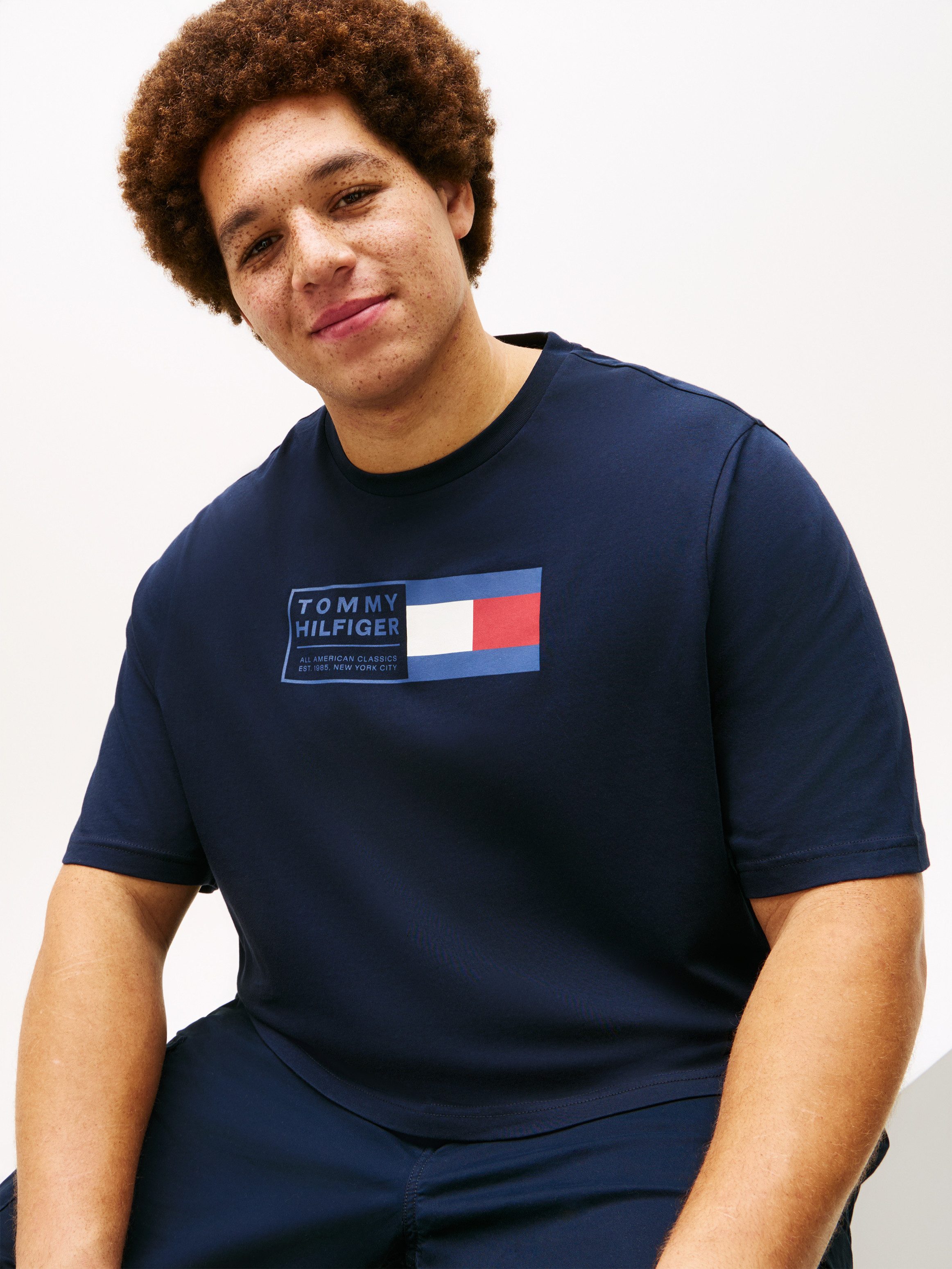 Tommy Hilfiger Big & Tall T-Shirt BRAND LOVE TEXT Regular fit für große Größen