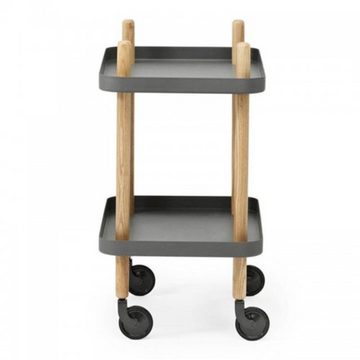 Normann Copenhagen Beistelltisch Servierwagen Block Table Rechteckig Dunkelgrau