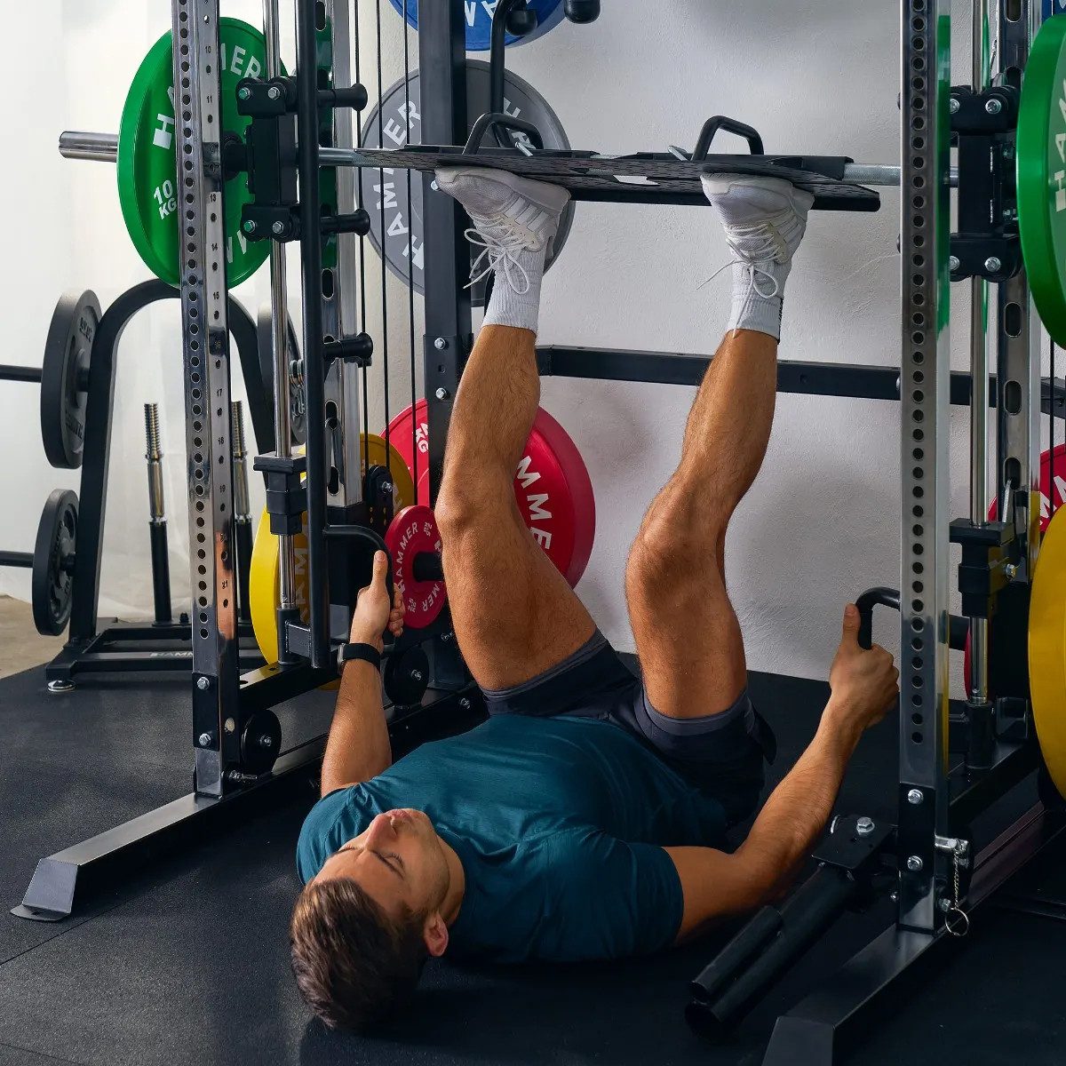 Hammer Trainingsstation Autark Smith Machine Multi Beinpresse