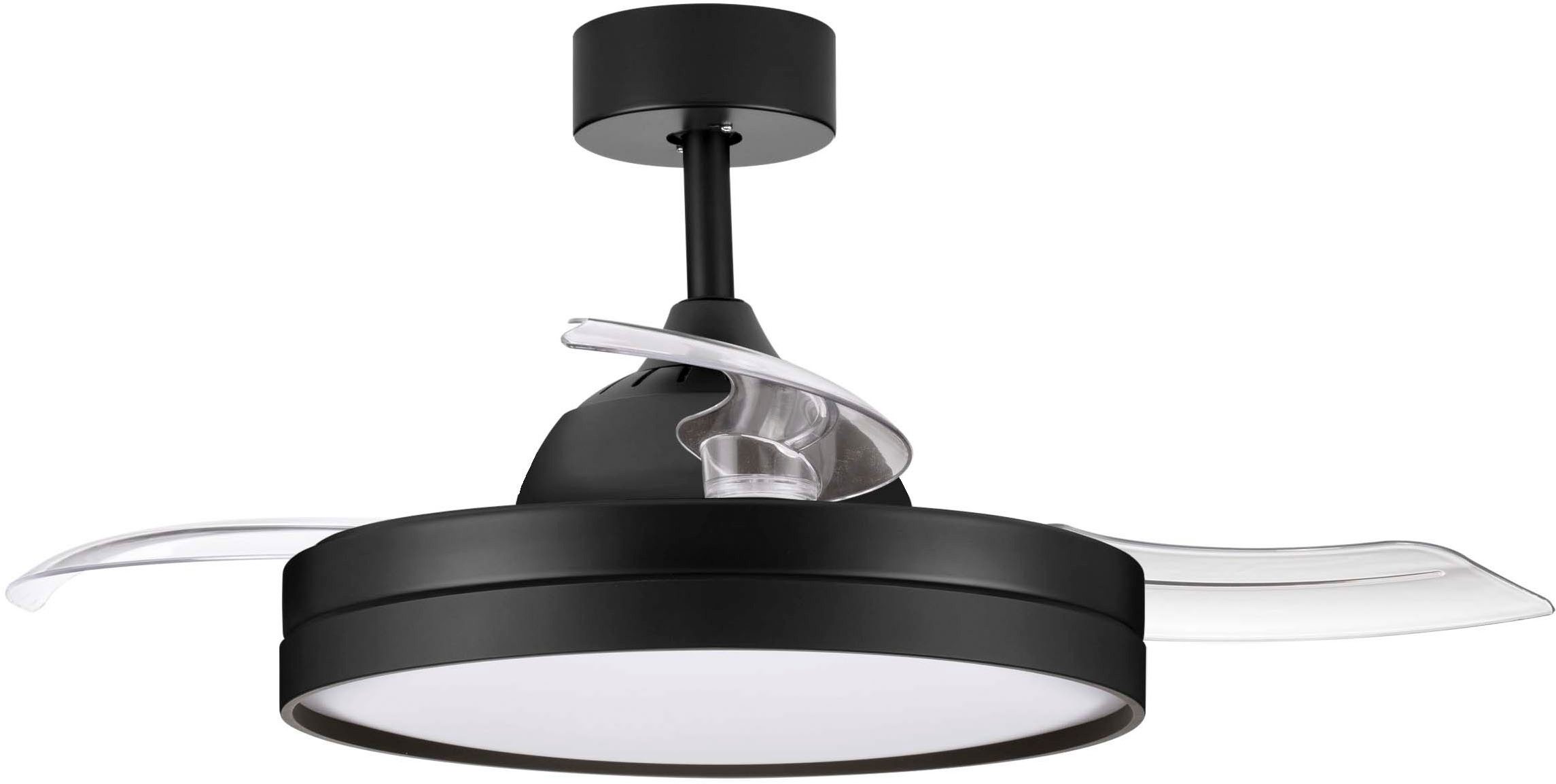 Nova Luce Deckenleuchte NEVMA, Ventilatorfunktion, LED fest integriert, warmweiß - kaltweiß