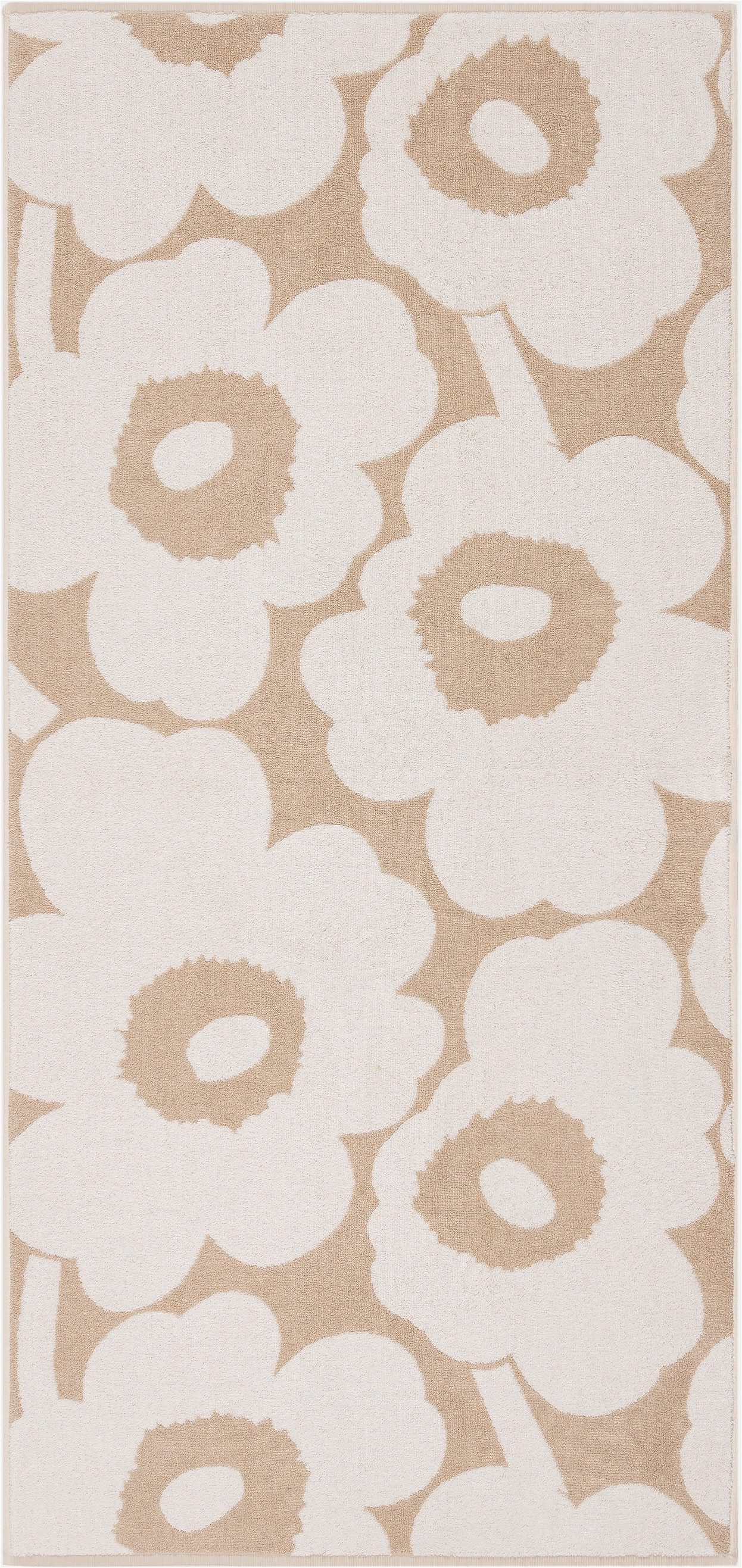 Marimekko Duschtuch UNIKKO, (1-St), beige,weiß
