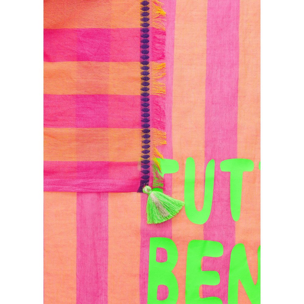 Codello Modeschal Codello Schal mit Streifen und Schriftzug