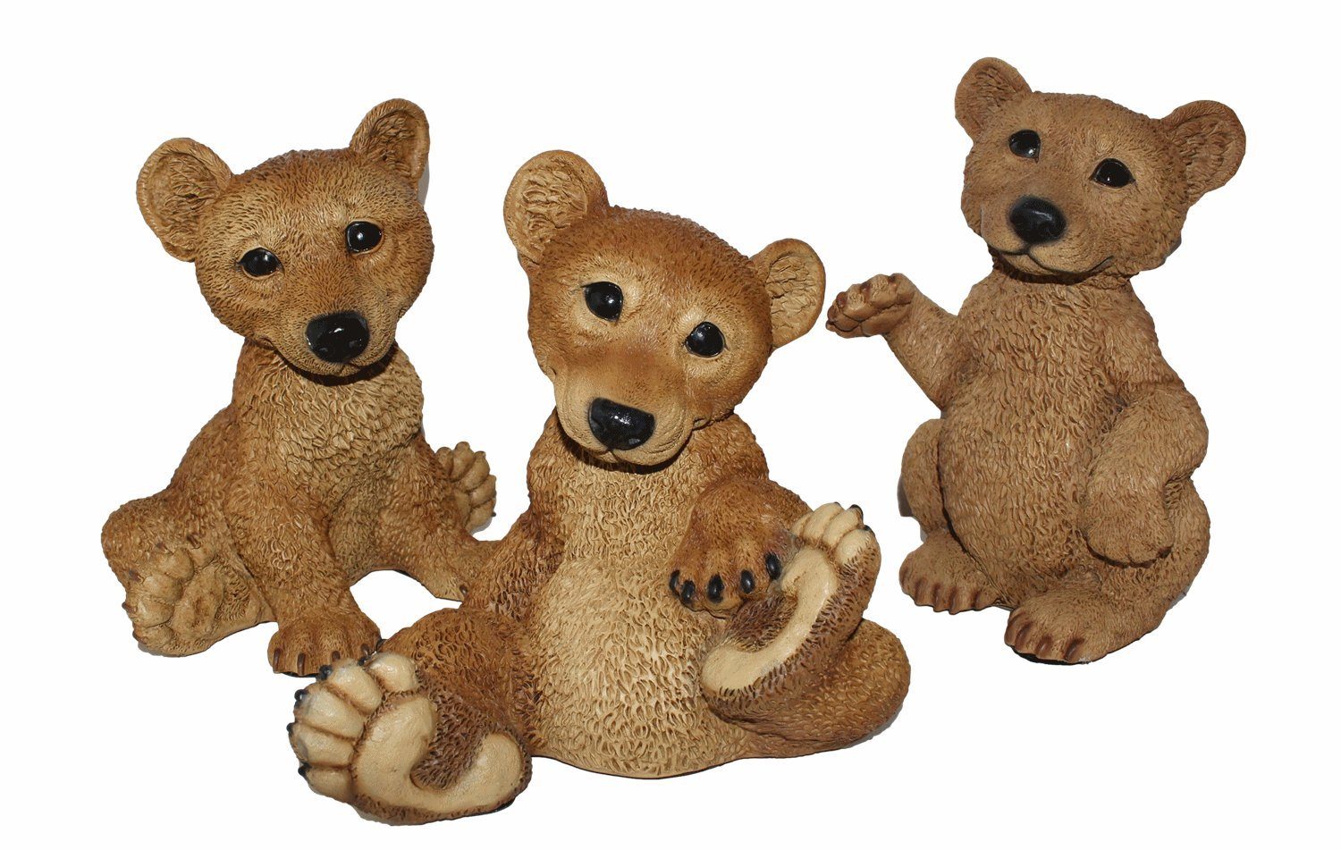 Tierfigur Dekofigur Bär Bären 3-er Satz Kollektion Castagna aus Resin H 21-24 cm