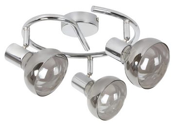 Rabalux LED Deckenspots "Holly" 3-flammig, Metall, silber, E14, B440mm