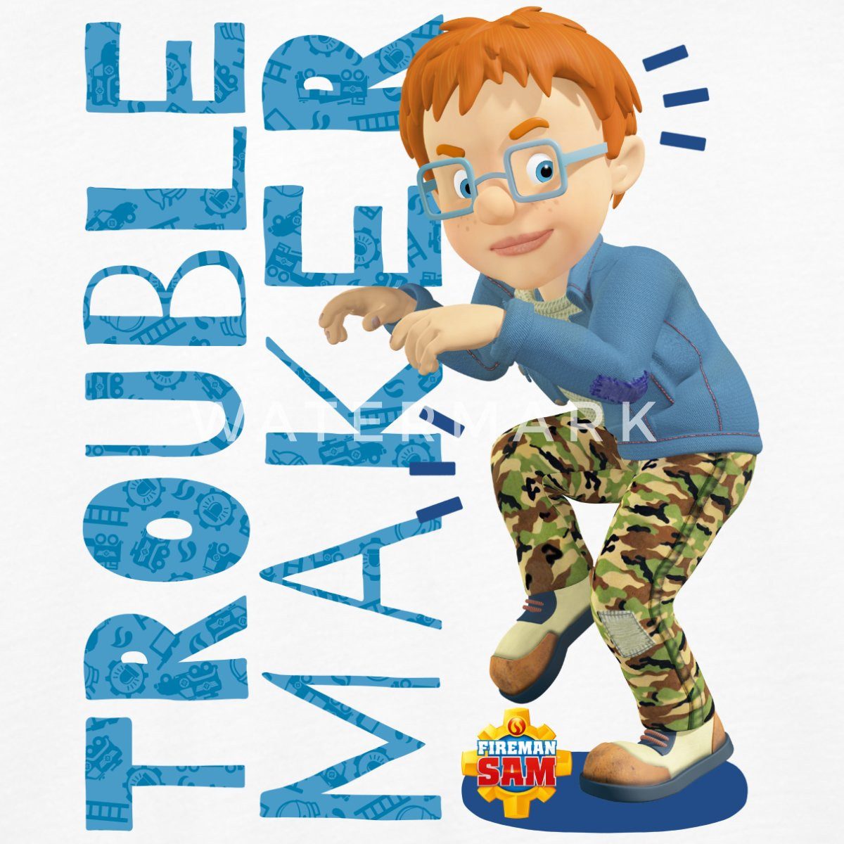 Spreadshirt T-Shirt Feuerwehrmann Sam™ Unruhestifter Norman Price Kinder Premium Langarmsh (1-tlg)