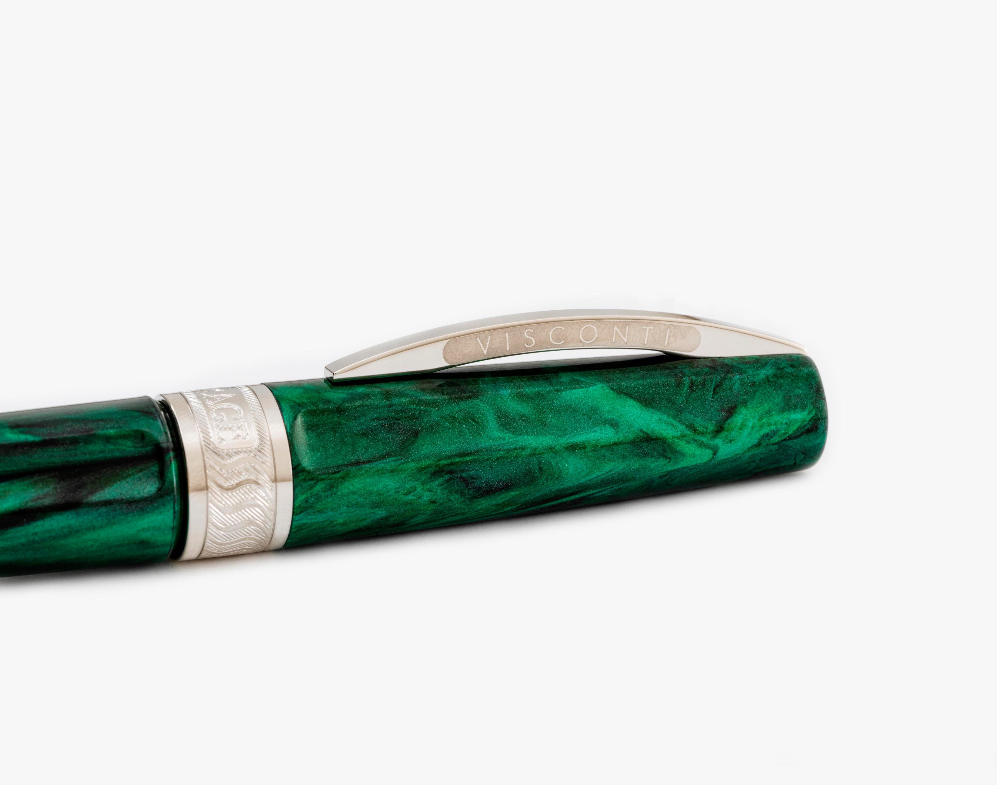 Visconti Visconti Emerald Rollerball Kappe Grüner Acryl, mit Mirage (kein Tintenroller Set) Tintenroller
