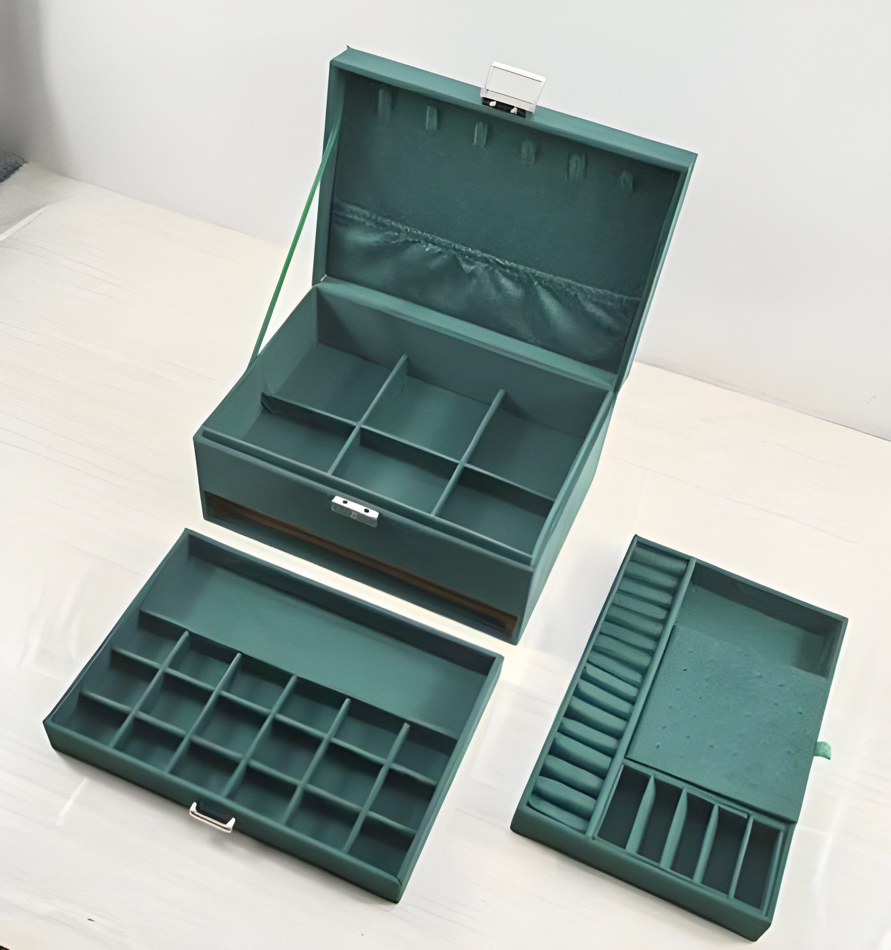 soulima Schmuckkasten Schmuckschatulle Schmuckbox Etui Schmuckkästchen (Spa günstig online kaufen