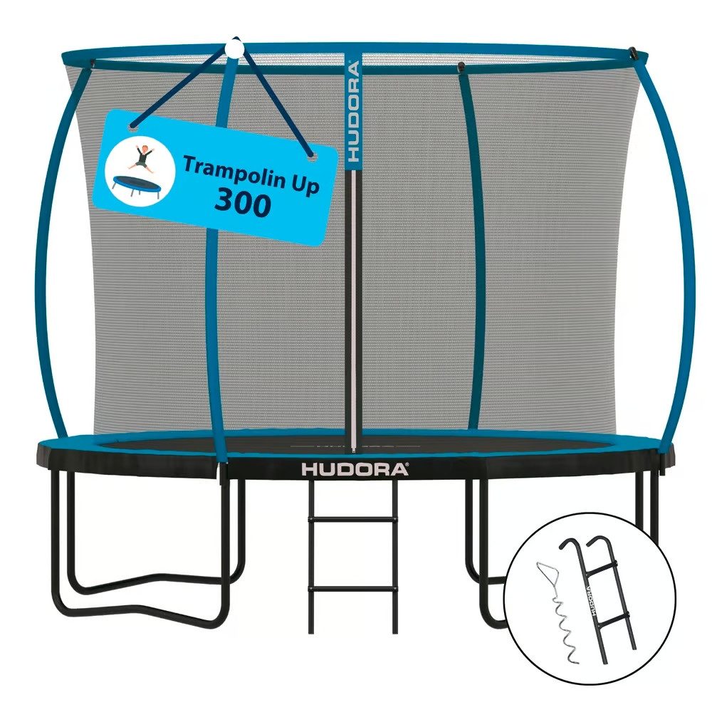 Hudora Gartentrampolin HUDORA Trampolin Up 300, blue, Ø 300 cm